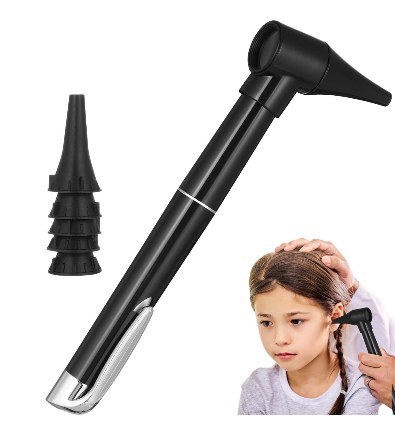 Healifty Otoscope with Light - Compact Ear Diagnostic Tool for Adults Children & Pets | 5 Disposable Covers | No Battery Needed - Buy Online on GoSupps.com