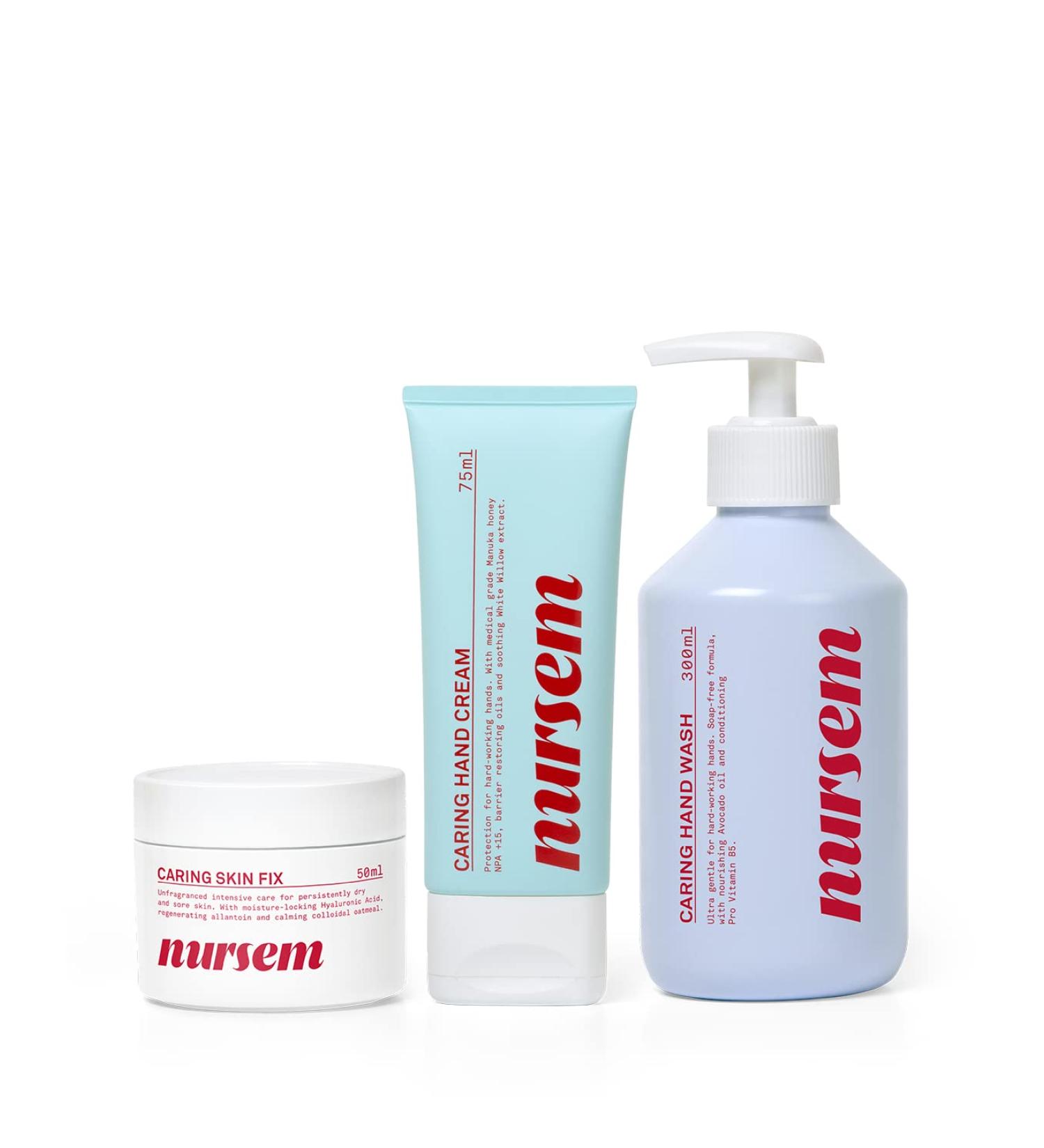 Nursem Hand Care Set - Fast-Absorbing Healing Hand Cream for Extra Dry Hands - Perfumed eCommerce International Shipping - Buy Online on GoSupps.com
