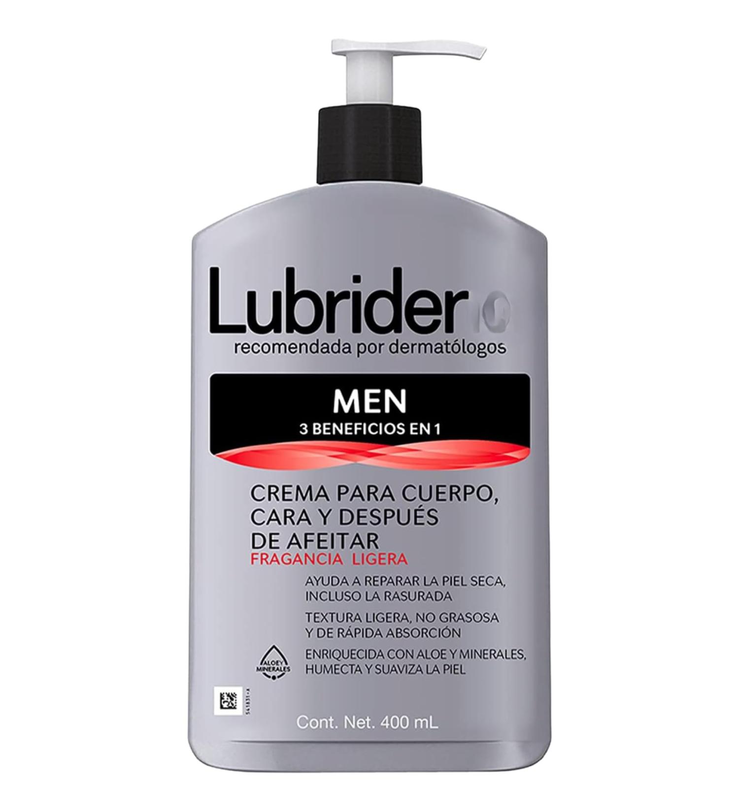 Tu Salud Plus Lubrider Lotion for Extremely Dry Skin - Body Face and After Shave Cream for Men Light Fragrance 13.53 fl oz - Body Moisturizers Body Lotion for Dry Skin - Buy Online on GoSupps.com