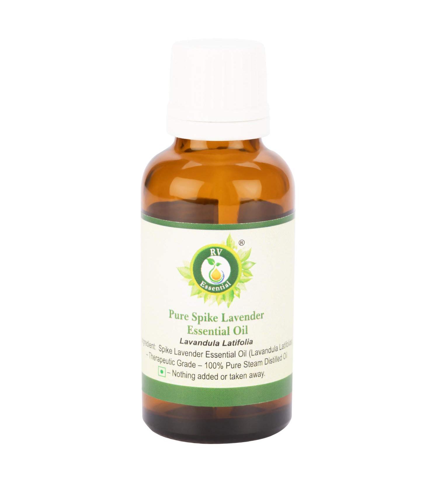 Huile essentielle Spike lavande | Lavandula Latifolia | Pour peinture | 100% pur | Distill vapeur | Spike Lavender Essential Oil | 10ml | 0.338oz By R V Essential 10 ml (Pack of 1) - Buy Online on GoSupps.com
