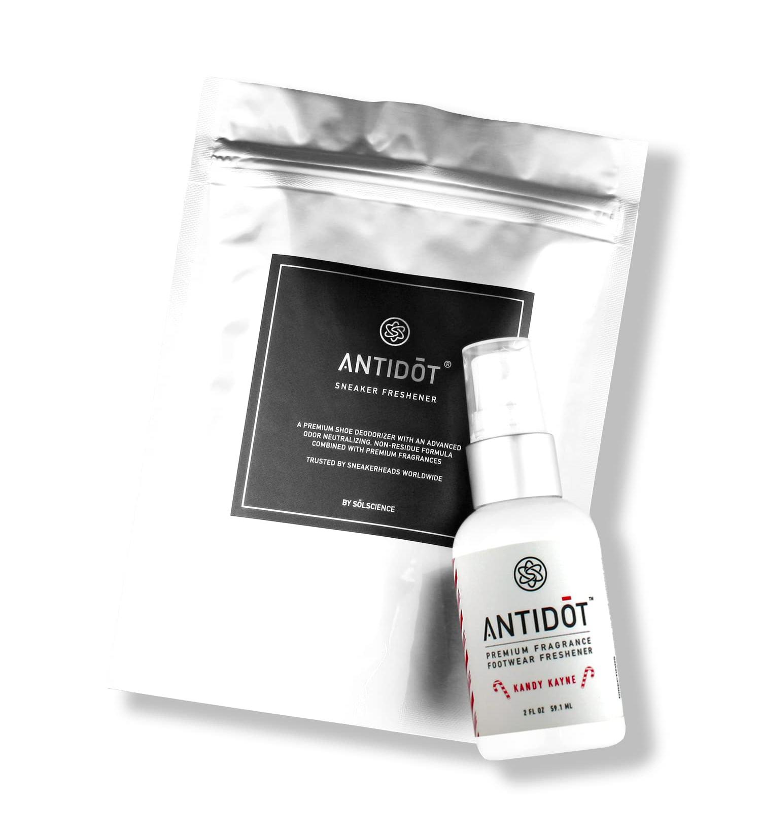 ANTIDOT Shoe Deodorizer Spray - Shoe Odor Neutralizing Formula for Sneakerheads (Kandy Kayne) - Buy Online on GoSupps.com
