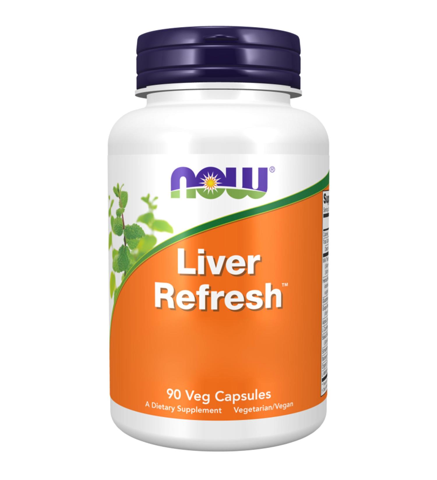 Now Foods Liver Refresh with Milk Thistle Schisandra and Others 90 Vegan Soy Free Gluten Free Vegetarian Non-GMO - Buy Online on GoSupps.com