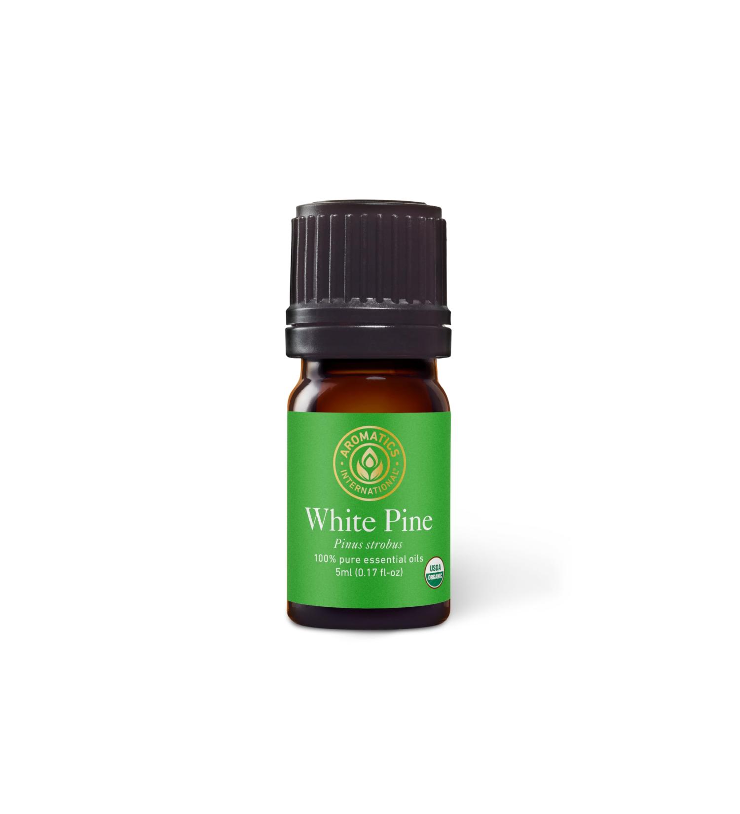 Aromatics International Premium Organic White Pine Essential Oil 5ml | 100% Pure Essential Oil for Diffusion & Aromatherapy White Pine 0.17 Fl Oz (Pack of 1) - Buy Online on GoSupps.com