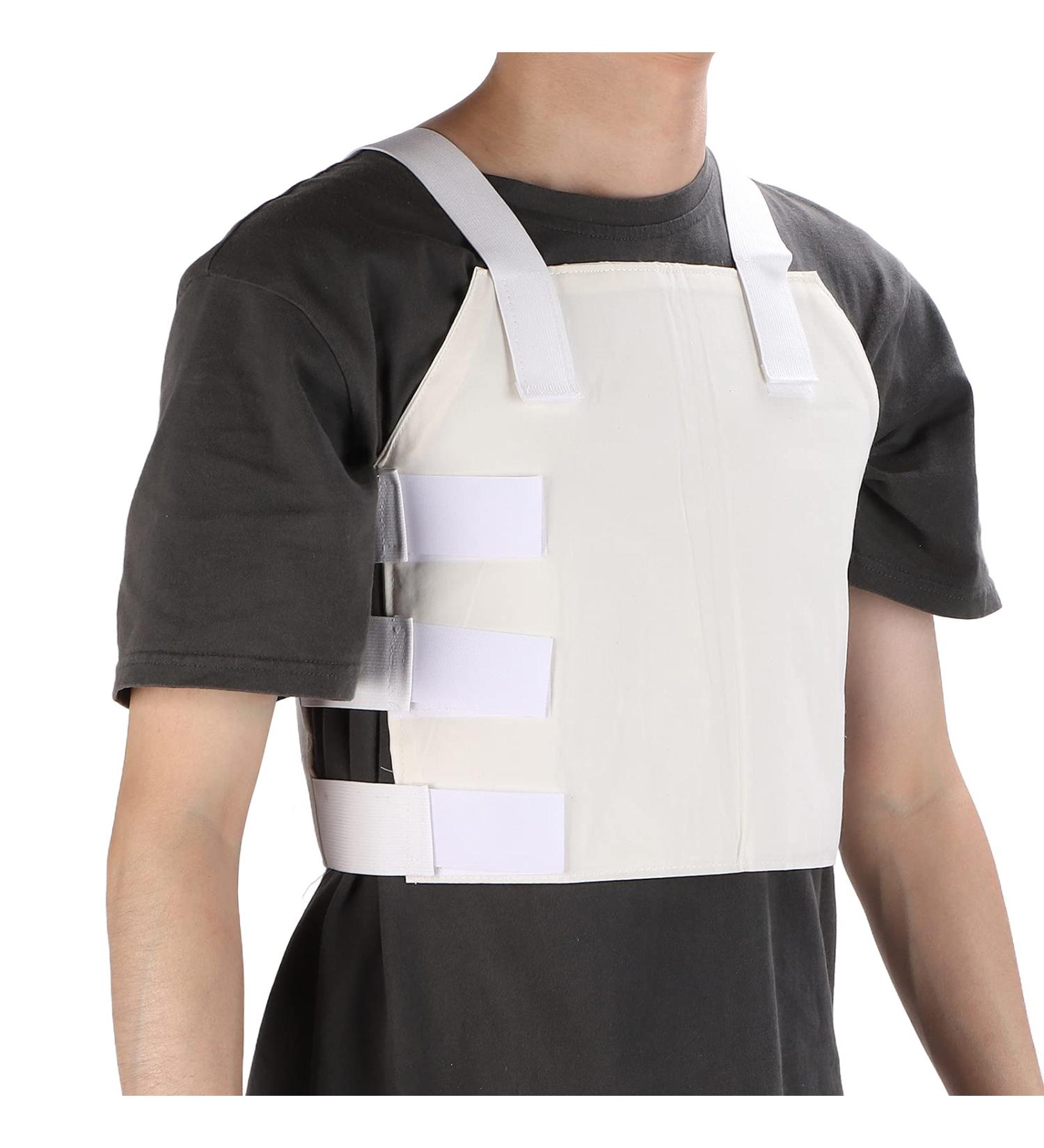 Buy Sternum & Thorax Support Brace - Breathable Chest Support for Intercostal Strain & Rib Fracture - Adjustable & High Stretch Material - Buy Online on GoSupps.com
