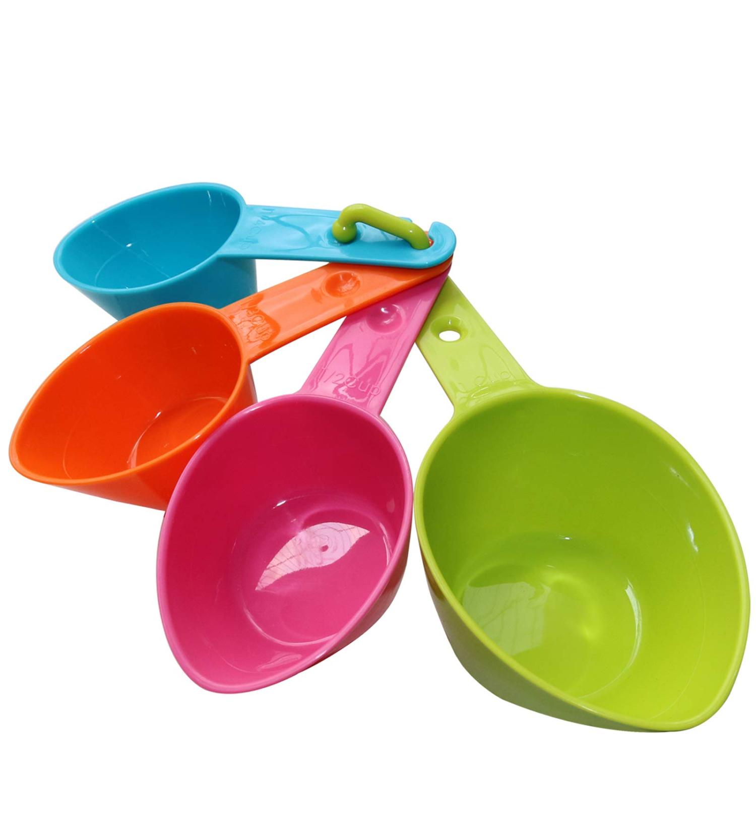 Rypet Pet Food Scoop Set - Measuring Cups and Spoons for Dog, Cat, and Bird Food - Set of 4 (Random Color) - Buy Online on GoSupps.com