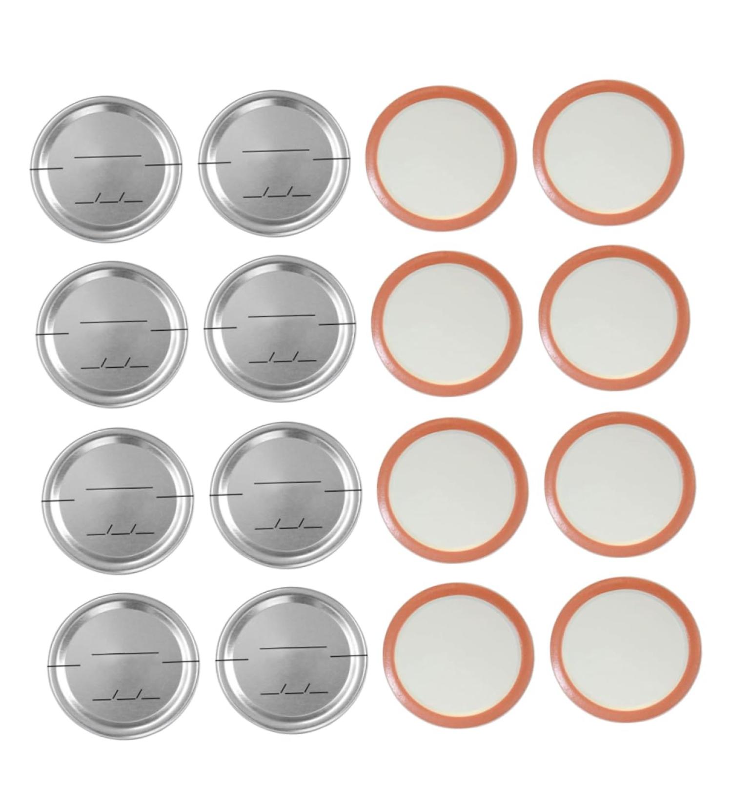 BESTonZON 30Pcs mason jar lids canning jar lid cover sprouting lids caps wide mouth mason jars metal lids fermenting lids jam jar lid glass jars lids tops sealing cap glass bottle Tinplate 7X7X0.2CM Silver - Buy Online on GoSupps.com