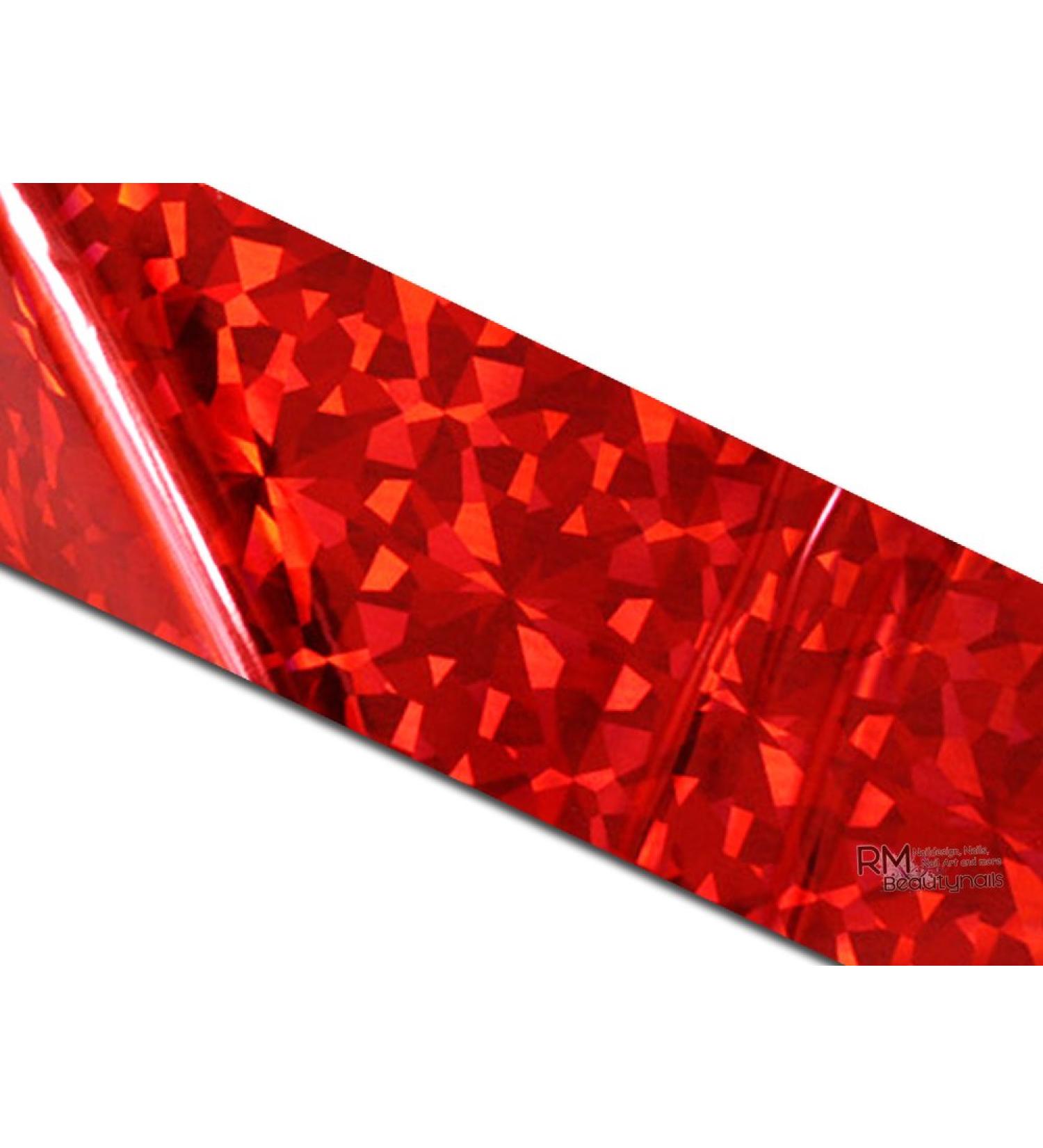 magic nail art and Nail Art Foil Transfer film Chrome Foil Red