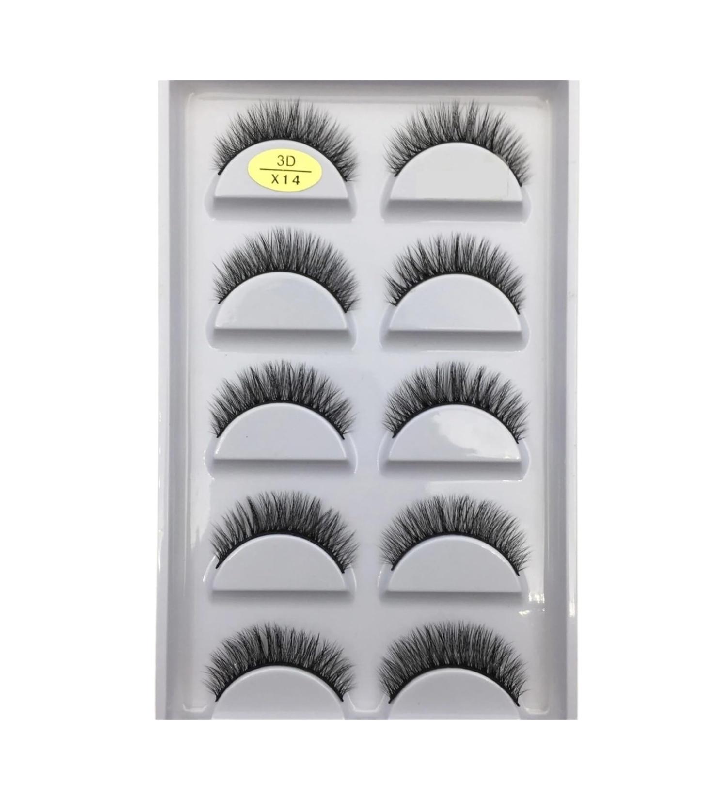 UAMOU 10/50 Boxes 37 Style 5 Pairs Natural 3D False Eyelashes Makeup Fake Eye Lashes Faux Cils Make Up Beauty Maquillaje Cheerfully (Color : 5Pairs X14 Size : 25 Boxes 125 Pairs) - Buy Online on GoSupps.com