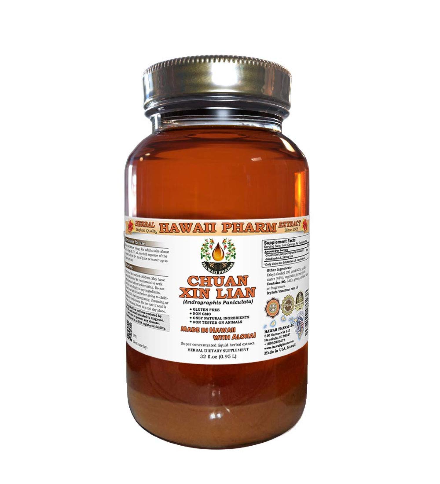 Chuan Xin Lian Tincture Chuan Xin Lian Andrographis (Andrographis Paniculata) Herb Liquid Extract Herbal Supplement 32 oz Unfiltered 32 Fl Oz (Pack of 1) - Buy Online on GoSupps.com