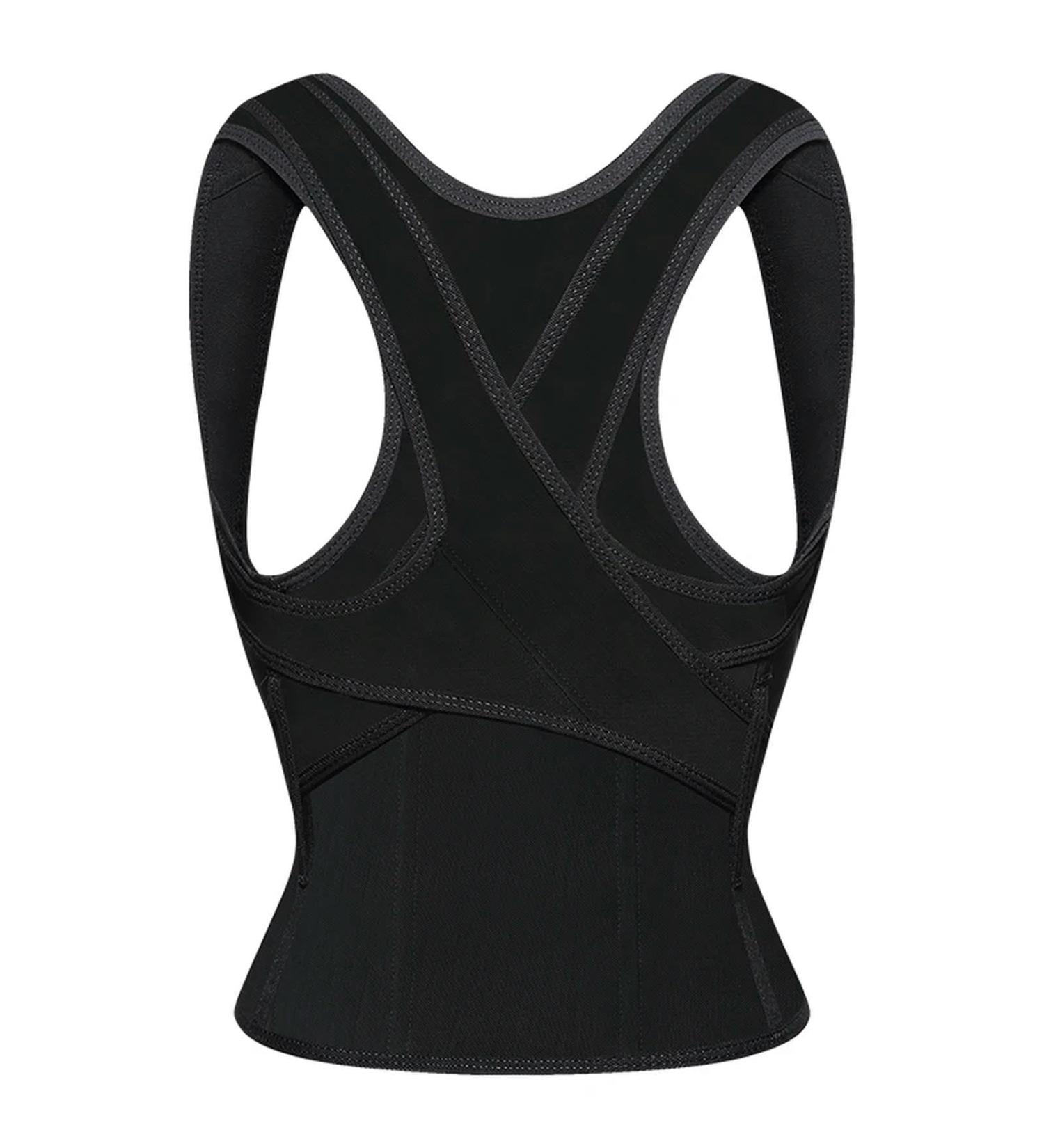 2023 Thicken New Stability Back Posture Corrector Brace for Shoulders and Back Pain Black L - Buy Online on GoSupps.com
