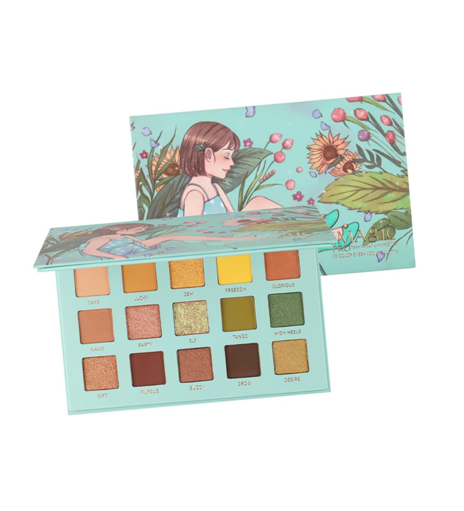 BELLIFFY 1pc 15 Cosmetic Pallet Makeup Accessories Eyeshadow Compact Eyeshadow Palette Glitter Eye Eyeshadow - Buy Online on GoSupps.com