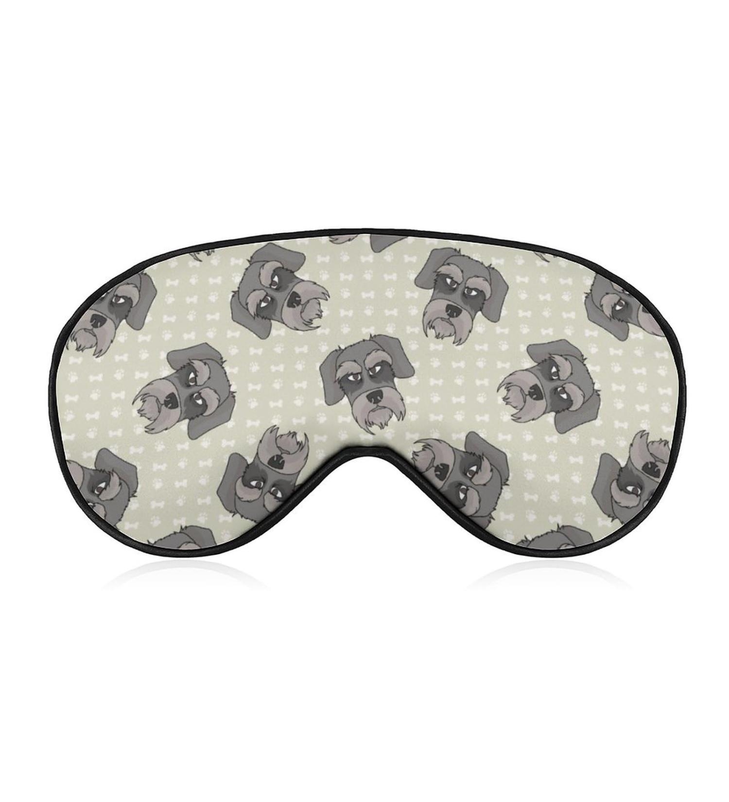 Schnauzer Dogs Sleep Mask | Adjustable Strap for Blocking Light | Perfect for Travel, Nap, Men, Women - Buy Online on GoSupps.com