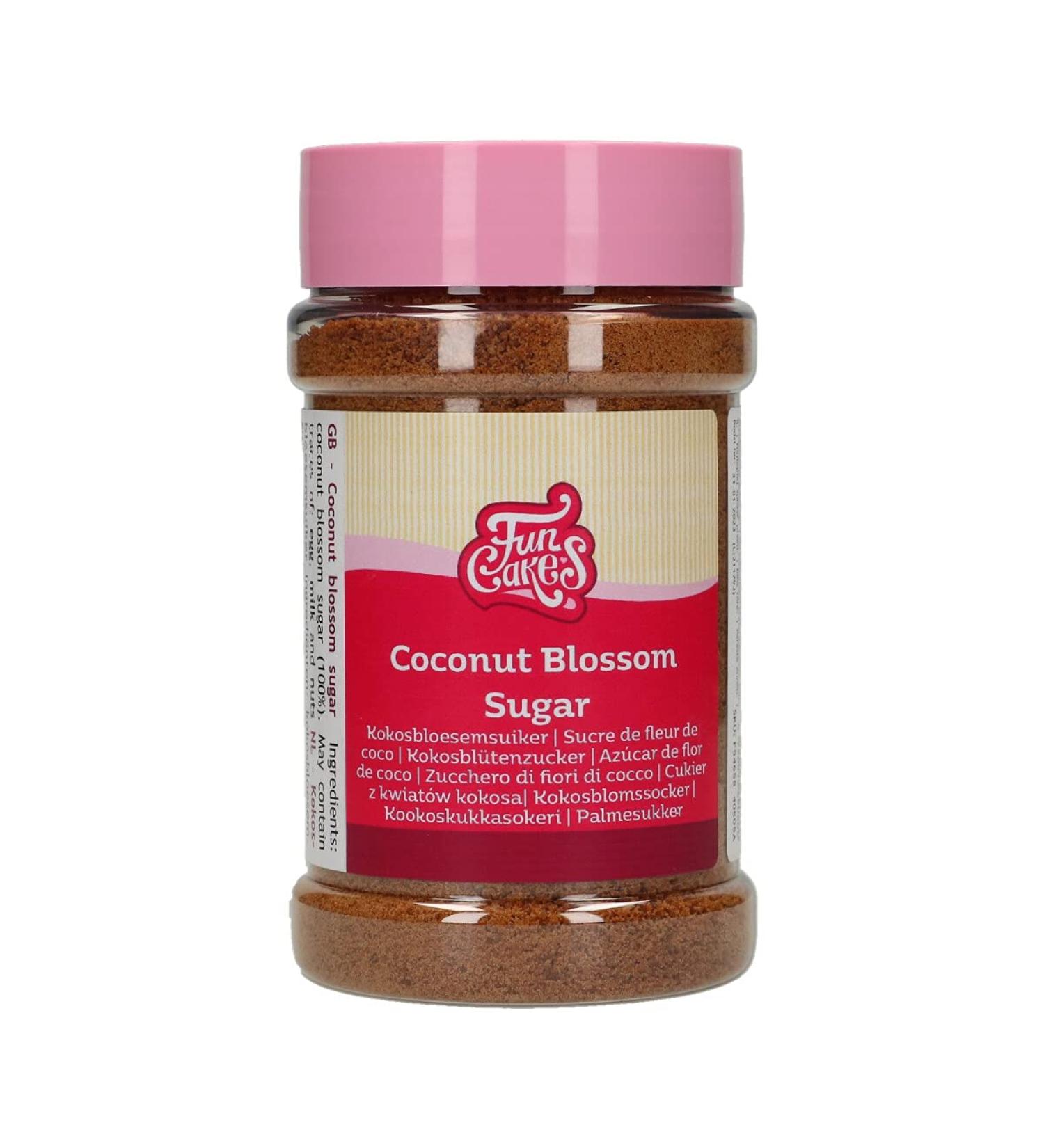 FunCakes Coconut flower sugar: coconut palm sugar, coconut sugar, organic, rich in good nutrients, vitamins and minerals, 200