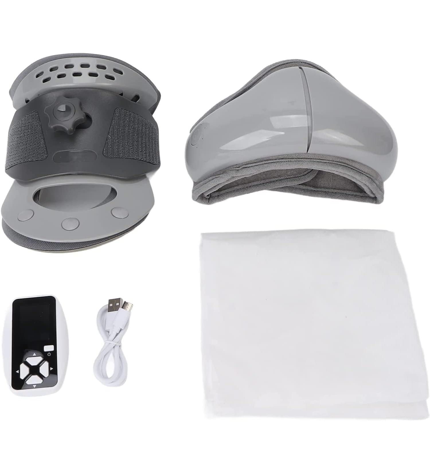 Safwel Samnuerly Neck Stretcher - Adjustable Cervical Traction & Hot Compress for Pain Relief - Buy Online on GoSupps.com