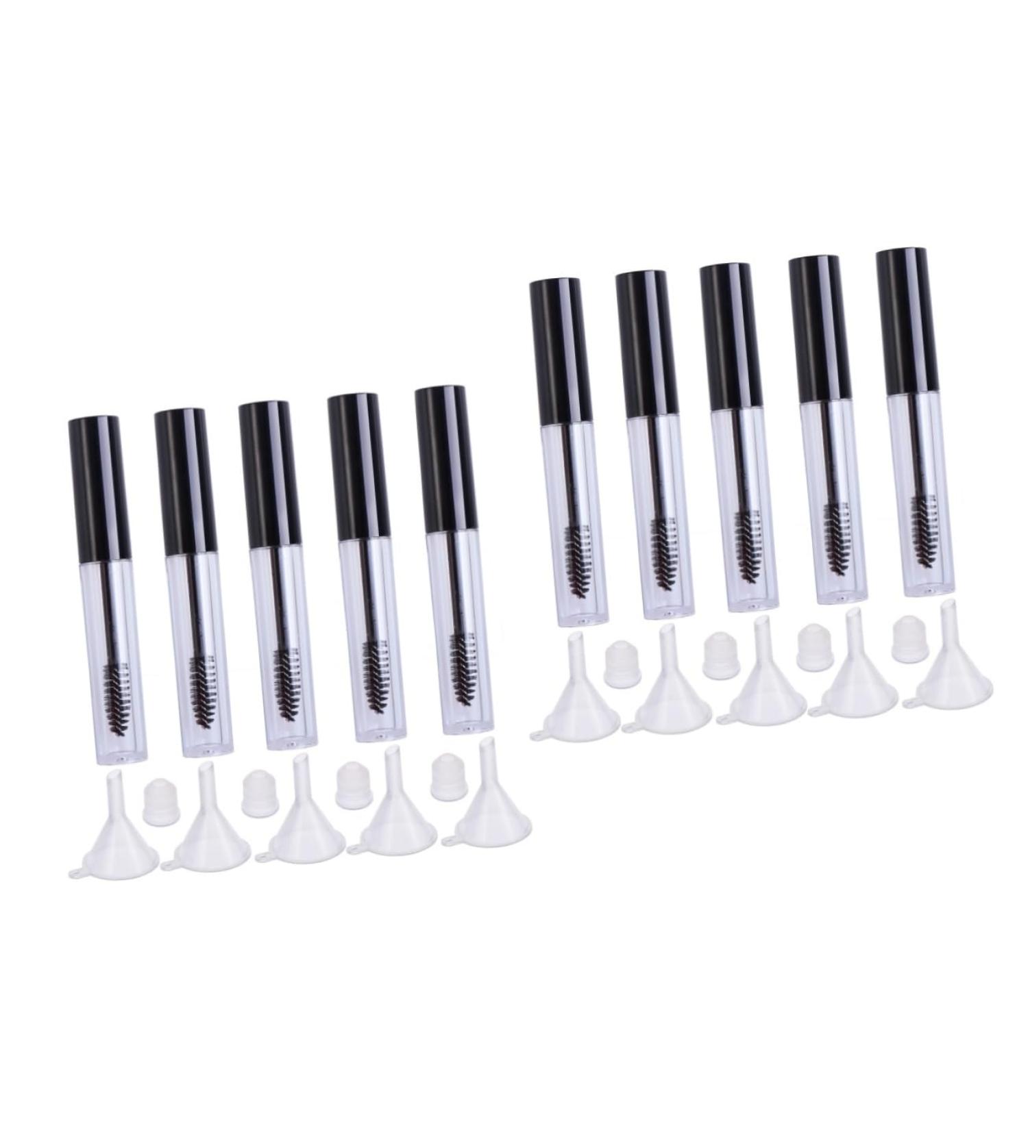 Healeved 10 Pcs Empty Eyelashes Bottle Empty Mascara Bottle Storing Eyelash Cream Empty Eyelash Serum Tube 1 g (Pack of 1) Blackx2pcs - Buy Online on GoSupps.com
