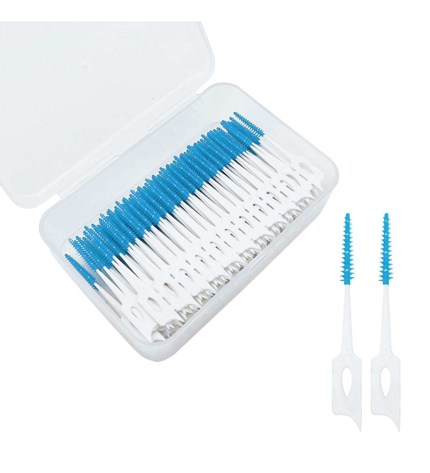 Skhaovs 230-Piece Interdental Tooth Cleaner Sticks & Brushes - Light Blue Dental Care Set for Optimal Oral Health - Buy Online on GoSupps.com