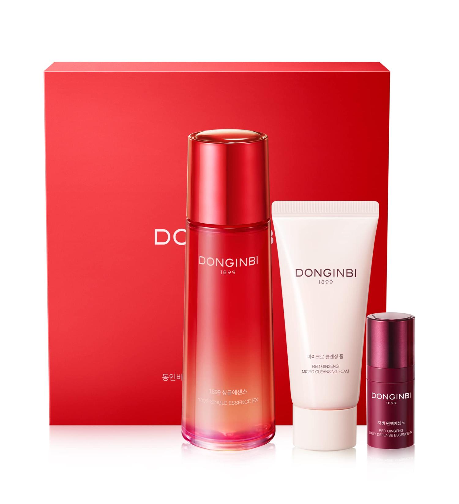 DONGINBI 1899 Single Essence EX Set - Korean Red Ginseng Anti-Aging Skincare Kit - Buy Online on GoSupps.com