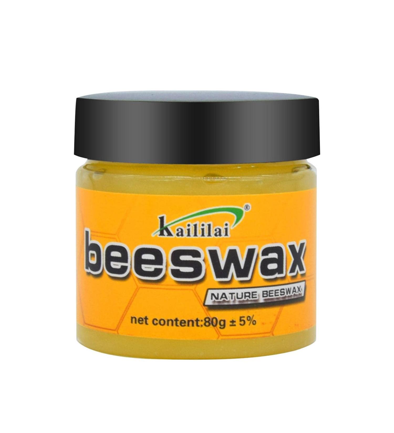 Beeswax Furniture Polish - Natural Furniture Care Polishing Beewax Wood Furniture Cleaner and Polish for Furniture Floor Tables and Cabinets 80g - Buy Online on GoSupps.com