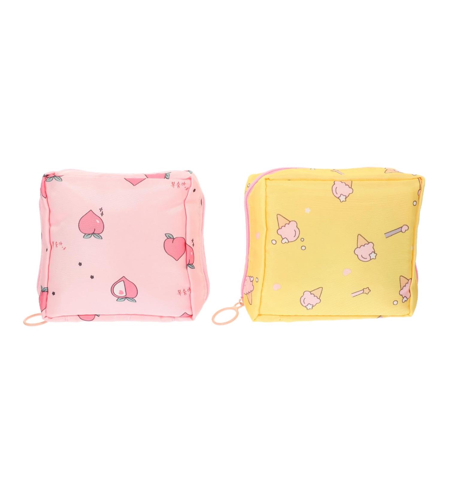 Plafope 2-Piece Women's Bandage Bags - Stylish Menstrual Tape Holders for Outdoor Use - Adorable Tampon Inserts - Buy Online on GoSupps.com