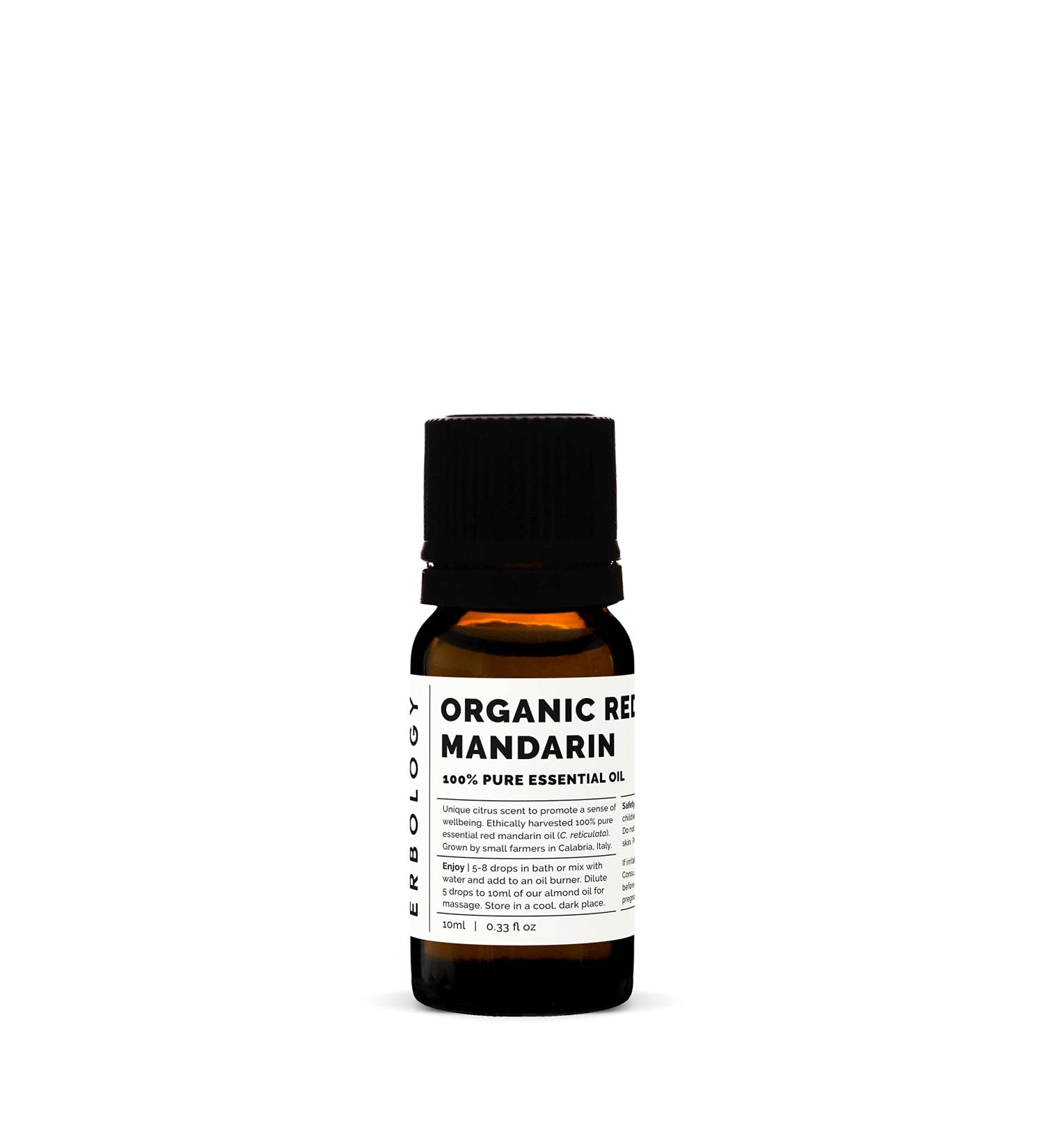 100% Erbology Organic Pure Red Mandarin Oil 10ml - Natural Essential Oil for Aromatherapy & Wellness | Worldwide Shipping - Buy Online on GoSupps.com