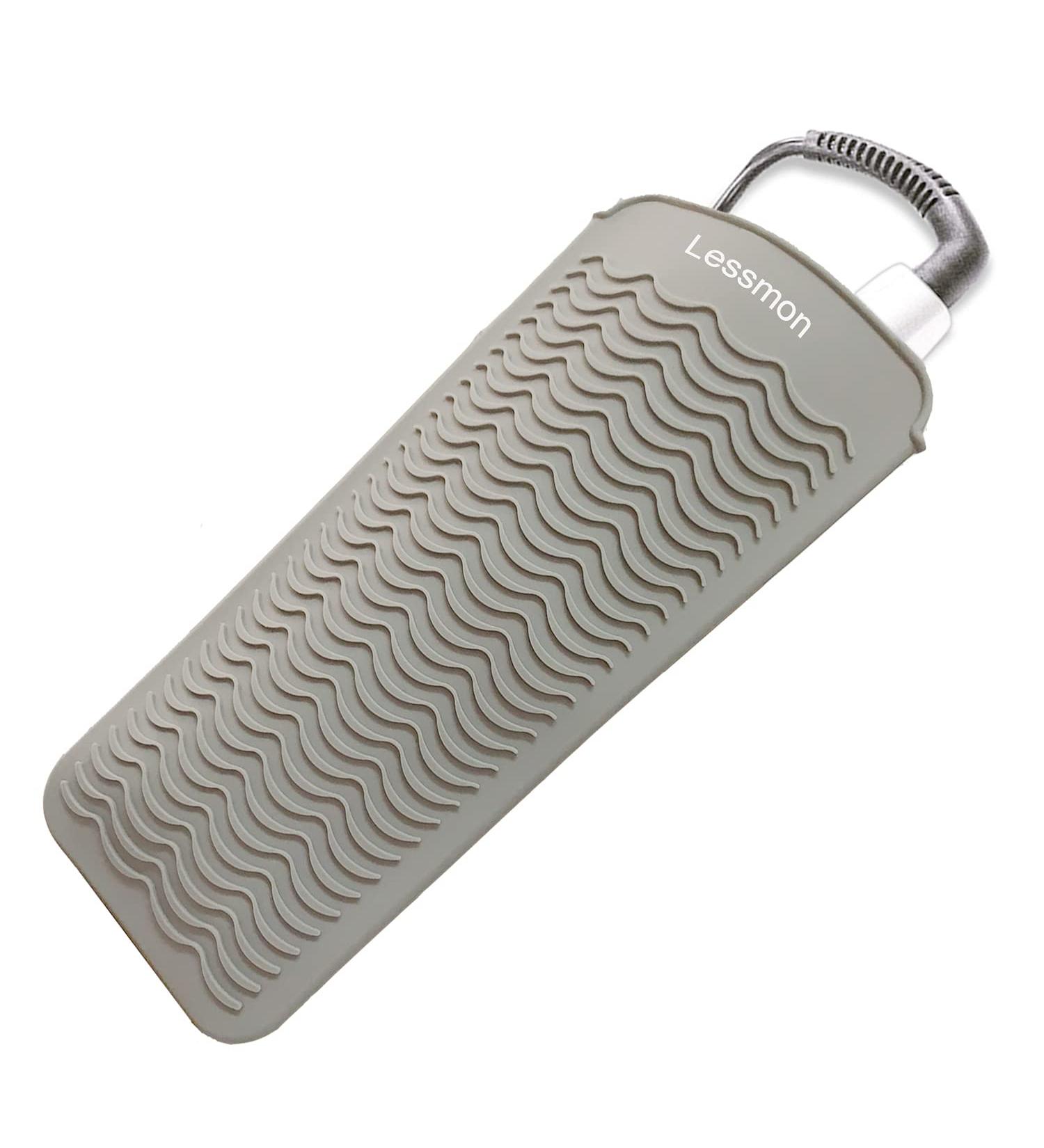 Silicone Heat Resistant Mat Pouch Cover for Hot Hair Tools (11.5 x 6) - Food Grade Grey Silicone - Buy Online on GoSupps.com