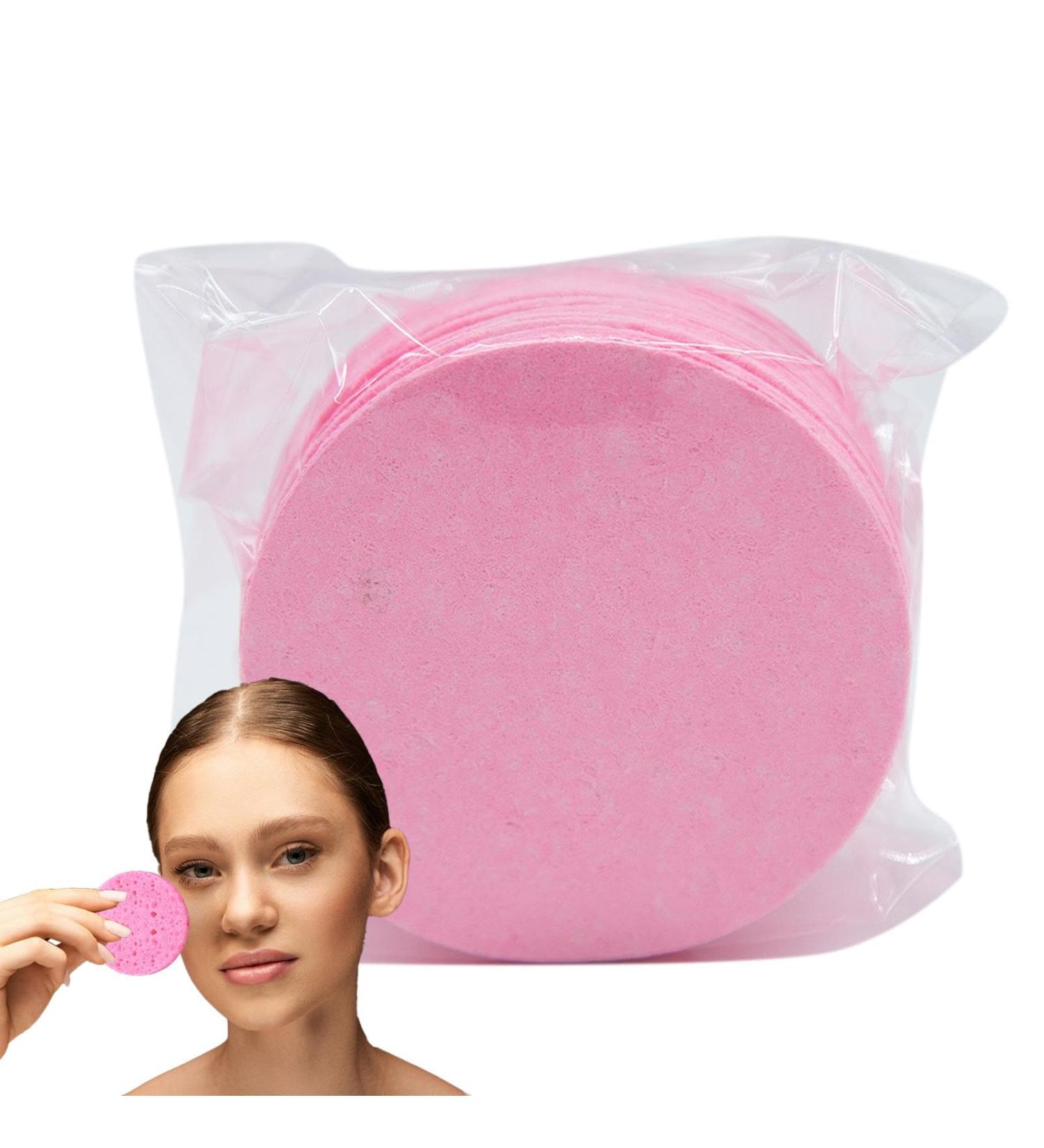 Facial Cleansing Sponge Compressed Face Sponge Wood Pulp Cotton Sponge Cosmetic Spa Sponges Makeup Remover Cleaning Pads for Personal Spa Cosmetics - Buy Online on GoSupps.com