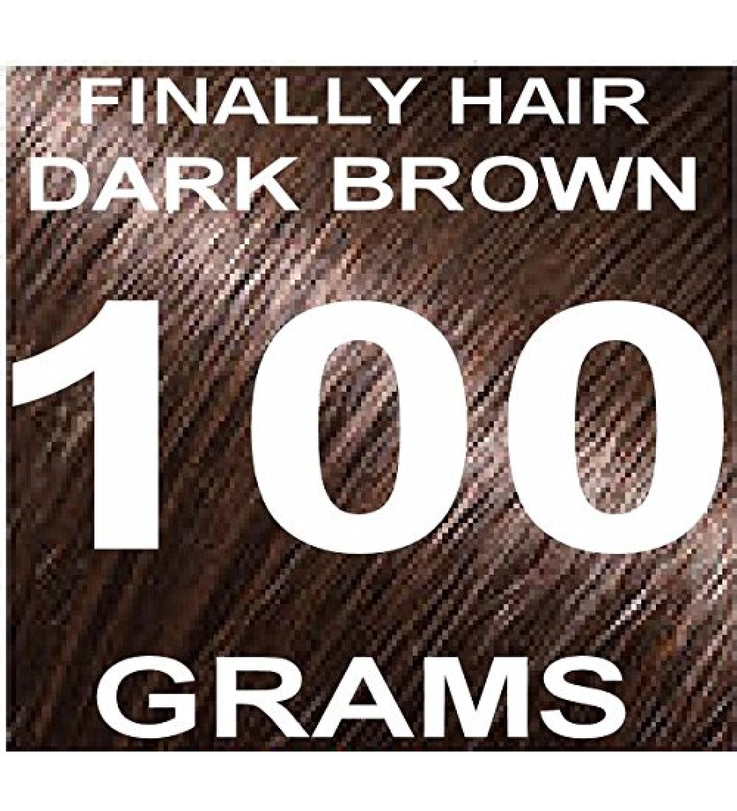 Finally Hair Building Fiber Refill 100g Dark Brown Hair Loss Concealer - Touch of Red | 2 Shades Available - Buy Online on GoSupps.com
