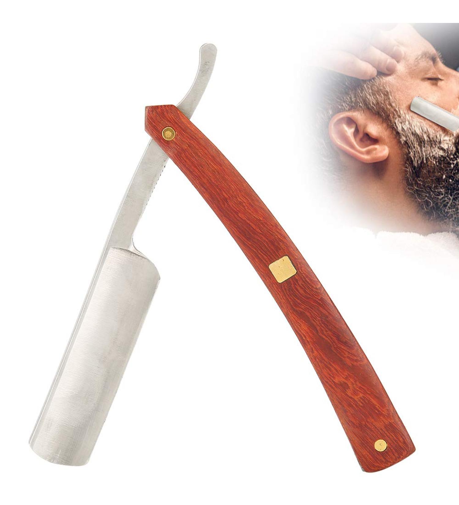Buy Traditional Barturaser - Wooden Handle Hairdresser & Kohlschneider for Professional Beard Care - Manual Precision Grooming Tool - Buy Online on GoSupps.com