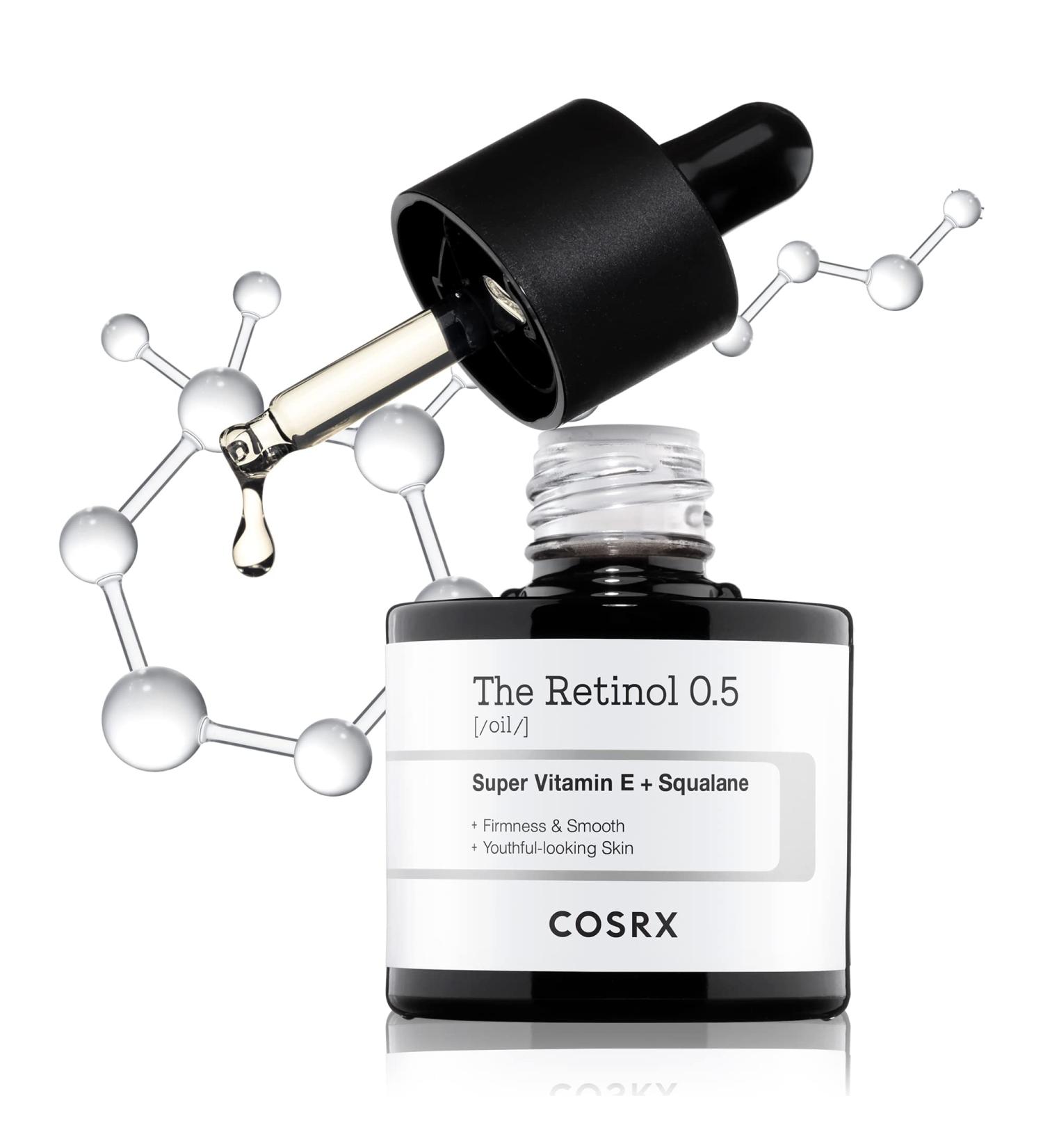 COSRX Retinol 0.5 Oil Anti-aging Serum - Reduce Wrinkles and Fine Lines - Gentle Skin Care - Day and Night Treatment - Cruelty-Free Formula - No Parabens - Buy Online on GoSupps.com