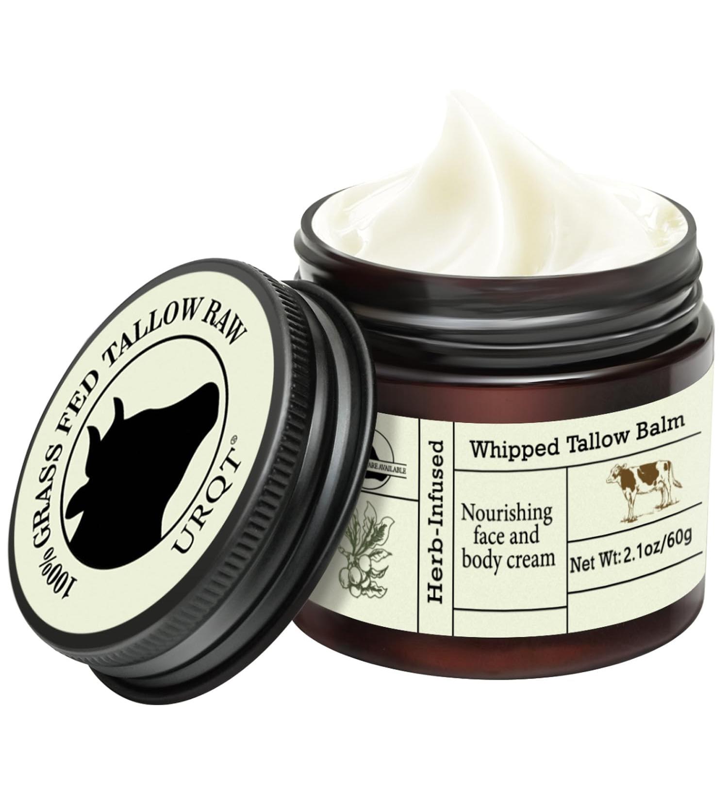 Organic Grass Fed Tallow Balm - Deeply Nourishing for Face & Body Tallow Cream Moisturizing Skin Care Cream for Dry Skin - Buy Online on GoSupps.com