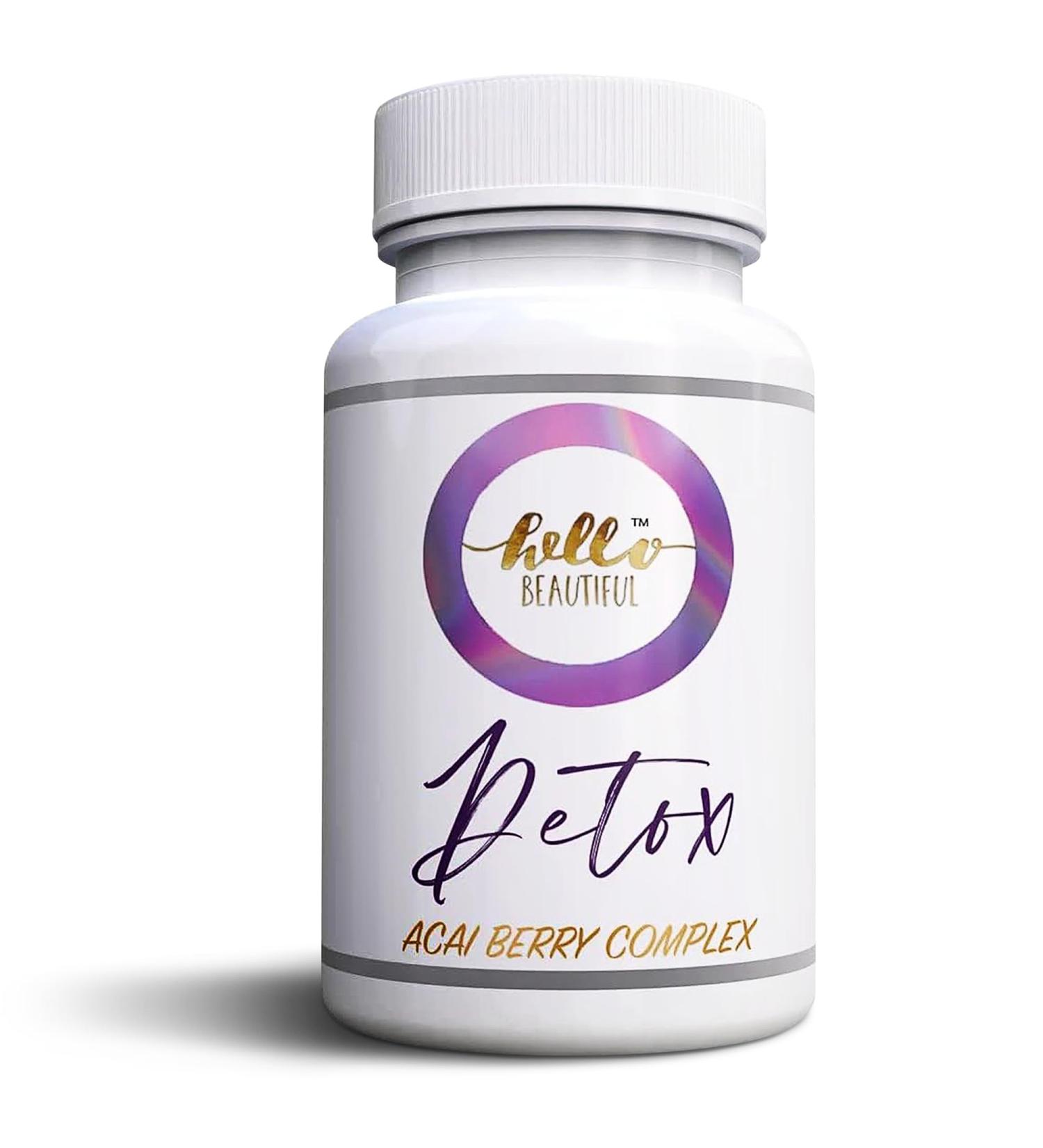Hello Beautiful Detox - Acai Berry Complex | Boost Your Health & Wellness | International Shipping Available - Buy Online on GoSupps.com