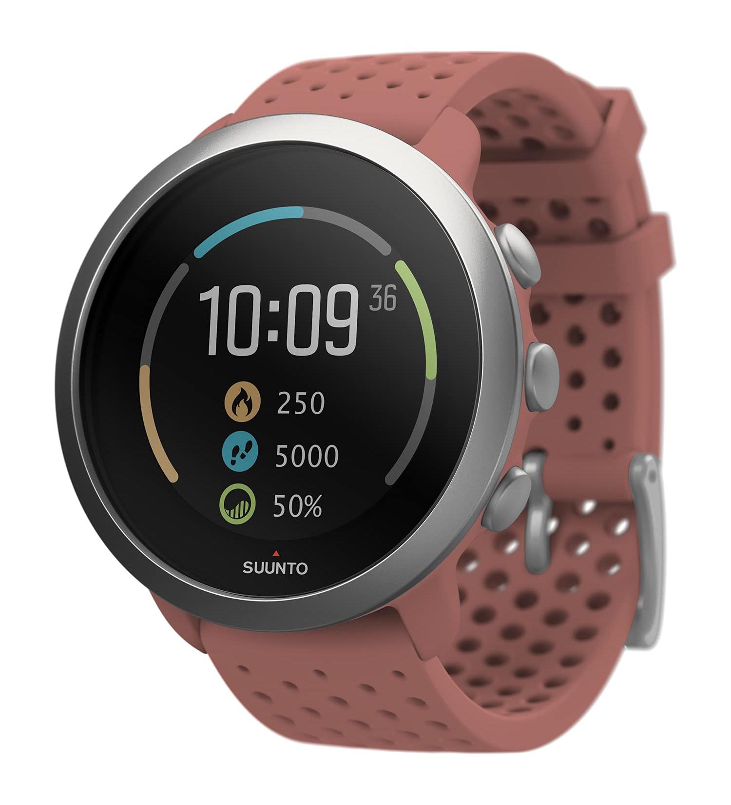 Suunto 3 Sports Watch - Wrist-Based Heart Rate 24/7 Activity Tracker & Recovery Monitoring in Granite Red - Shop Internationally - Buy Online on GoSupps.com