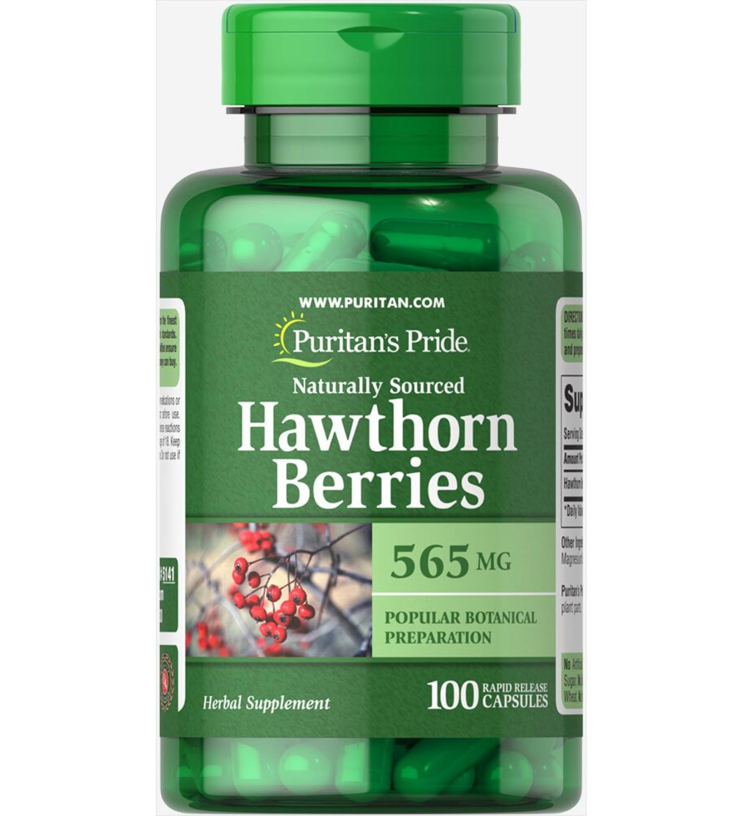 Puritan's Pride Hawthorn Berries 565 mg