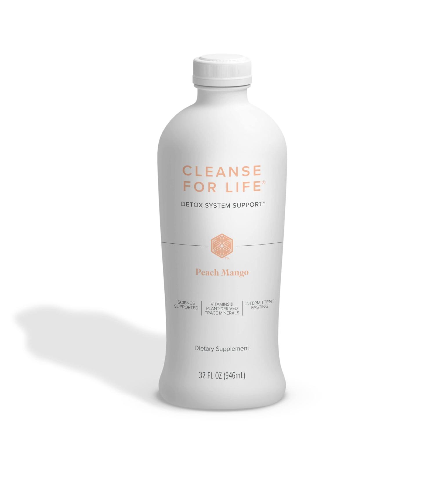 Isagenix Cleanse for Life - Peach Mango Liquid 32 Fl Oz - Detox and Cleanse Formula - Buy Online on GoSupps.com