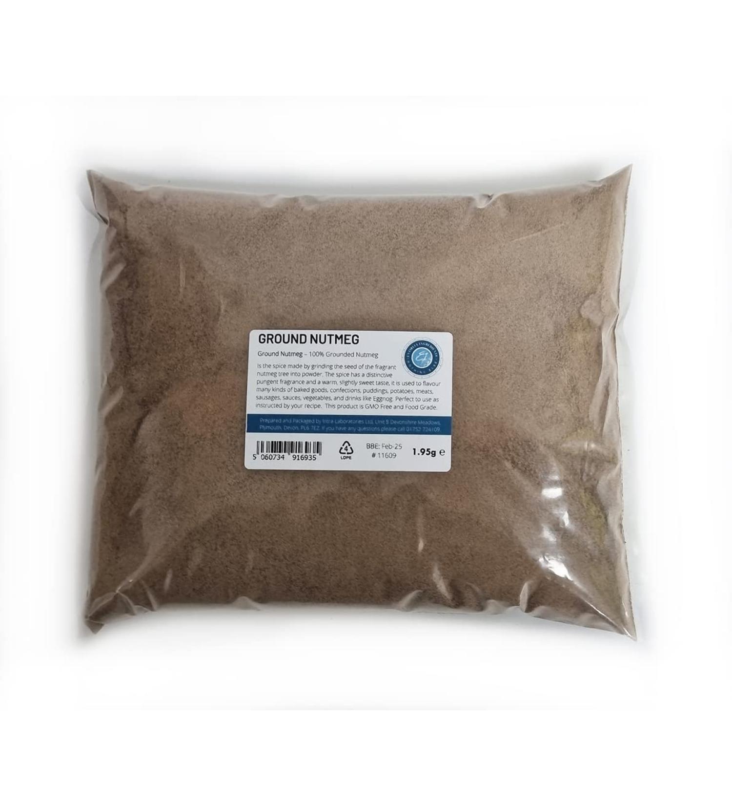 Entirely Ingredients Ground Nutmeg 1.95kg - Selected for Quality - Premium Food Grade - Buy Online on GoSupps.com