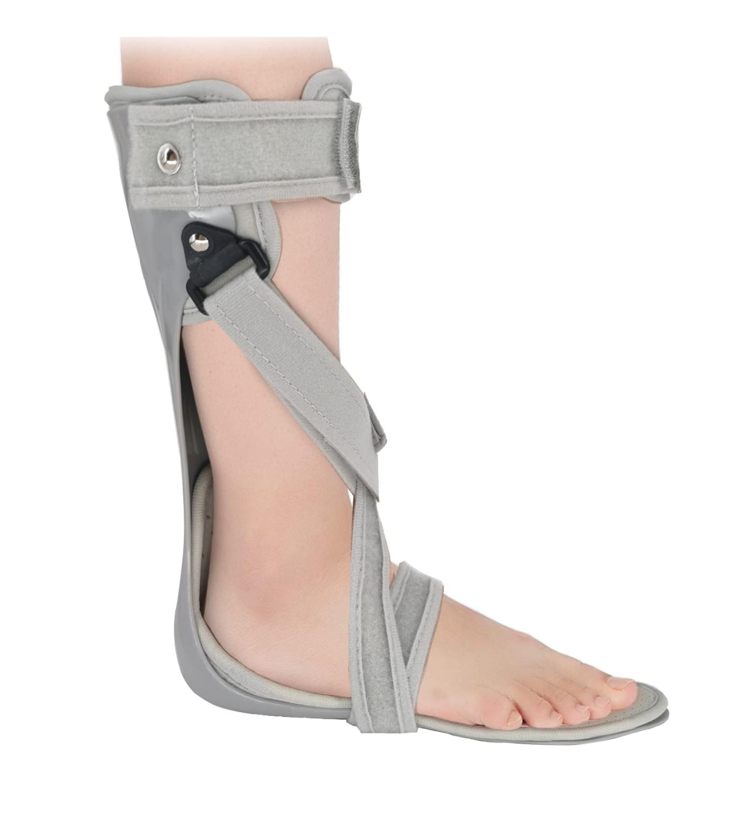Comfortable AFO Foot Drop Brace Splint M-Right for Stroke Hemiplegia - Ideal for Walking and Sleeping with Shoes - Buy Online on GoSupps.com