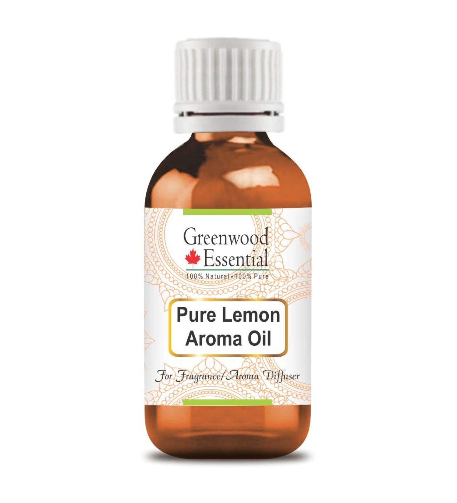 Pure Lemon Aroma Oil - 100% Natural Therapeutic Grade - 100ml for Aroma Diffusers - International Shipping Available - Buy Online on GoSupps.com