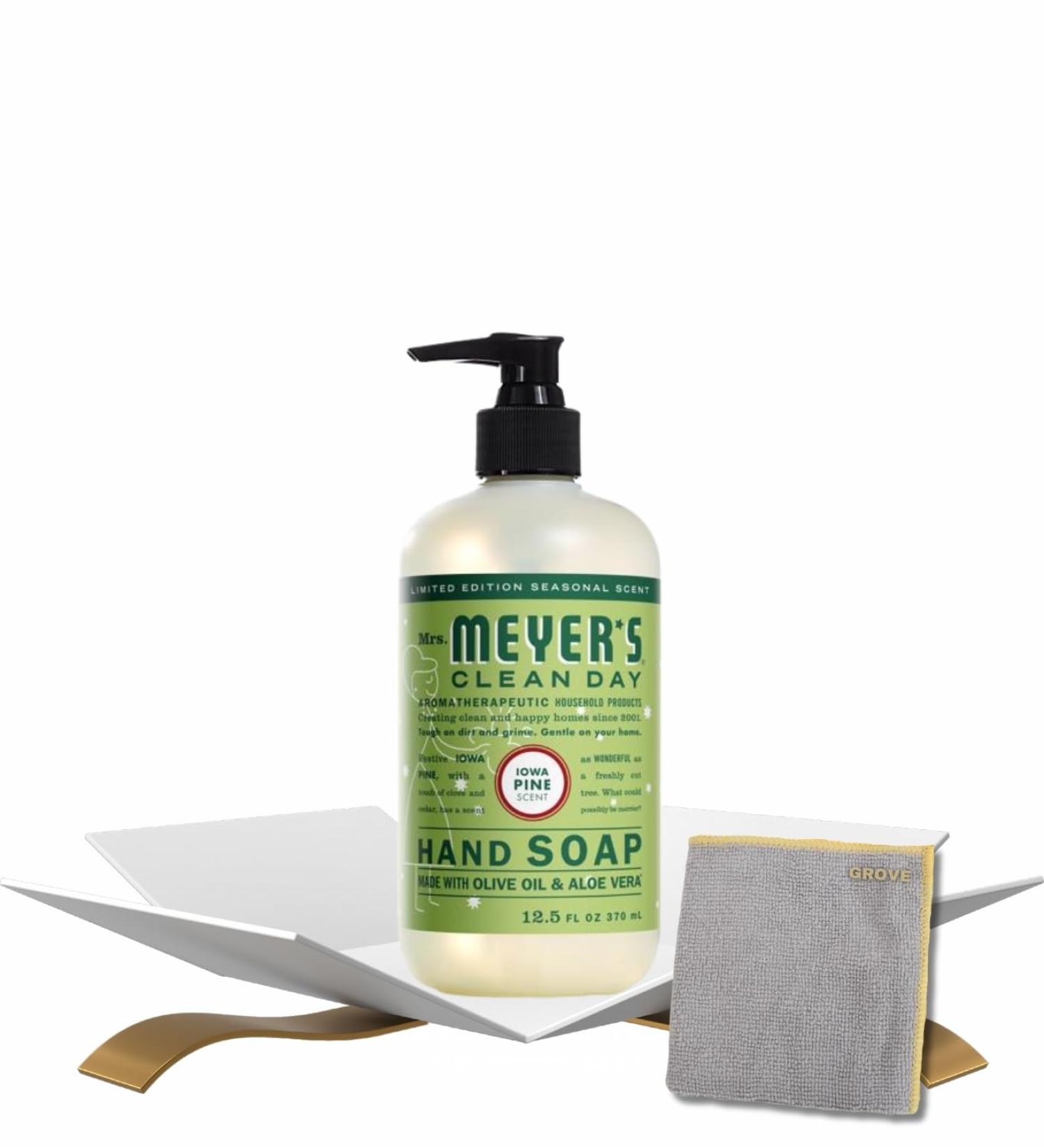 Clean Day Organic Iowa Pine Scent Liquid Hand Soap 12.5 OZ Bundle with Microfiber Cleaning Cloth for Christmas Hand-Soap Use & Everyday Hand Wash Gift Set (2 Items) - Buy Online on GoSupps.com