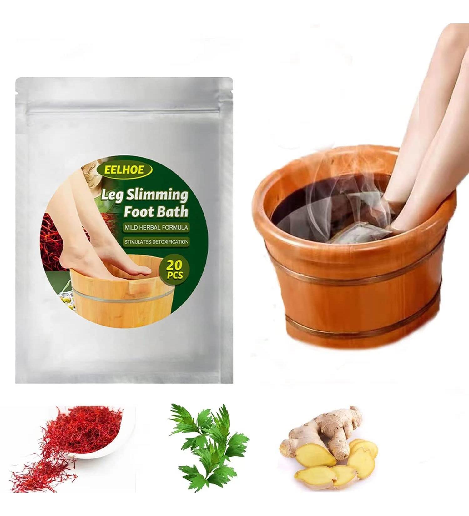 20PCS Lymphatic Drainage Ginger Foot Bath Bags - Slimming & Improve Sleep - Suitable for All - Buy Online on GoSupps.com