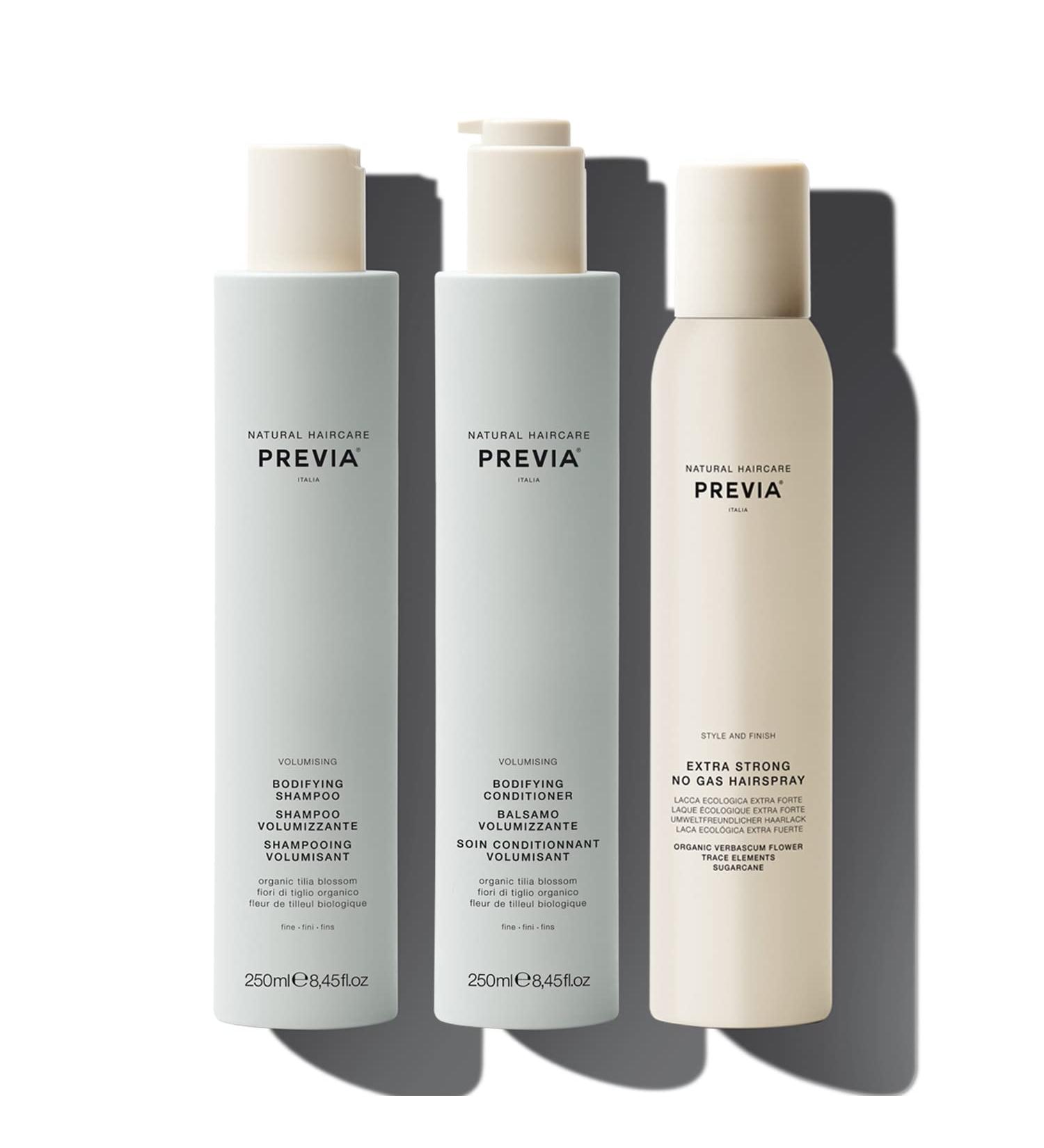 Buy Previa Volumising Bodifying Hair Kit - Volumizing Shampoo Conditioner & Extra Strong Hairspray for Ultimate Volume | International Shipping Available - Buy Online on GoSupps.com