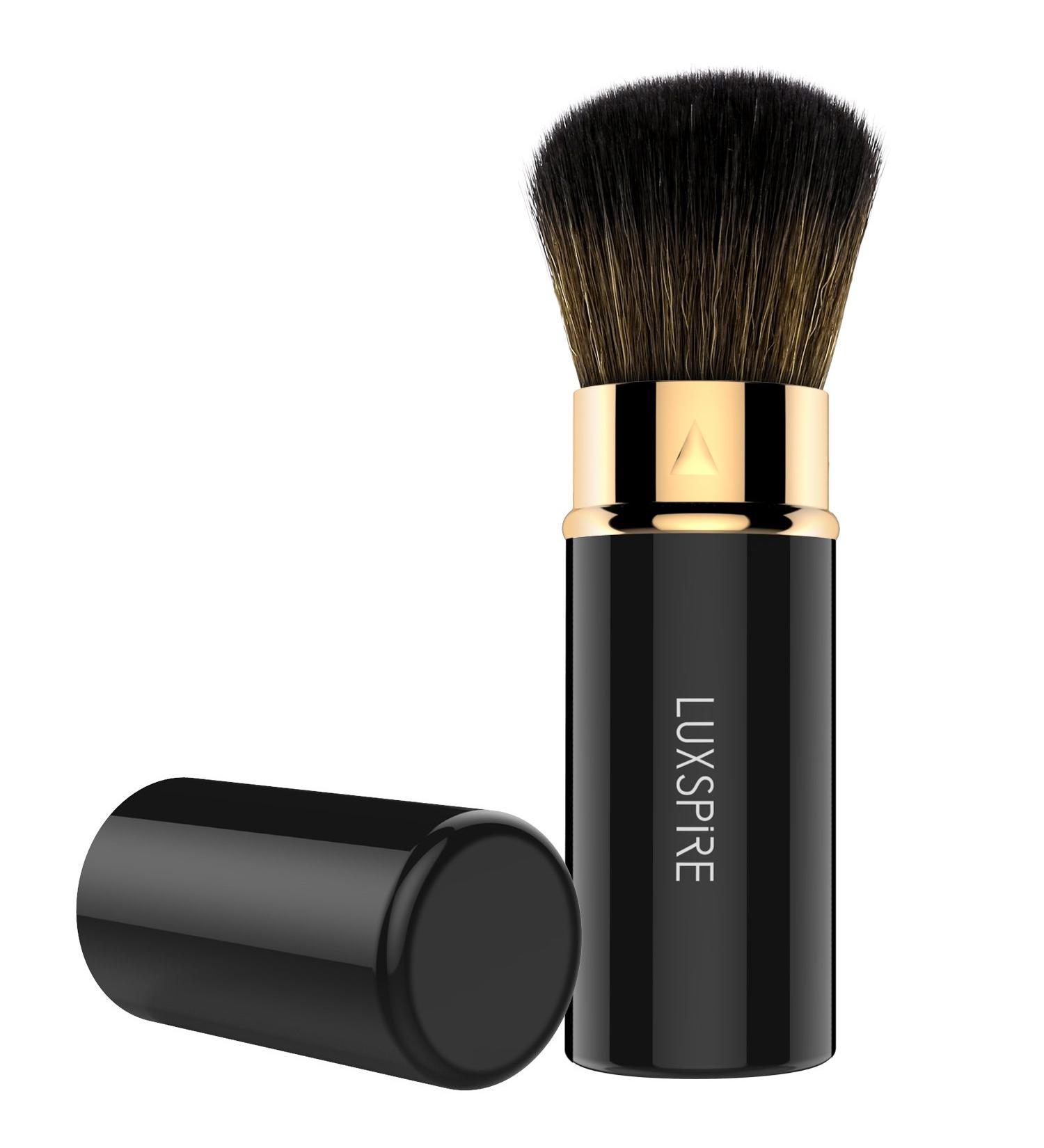 Luxspire Professional Retractable Blush Brush - Travel-Friendly Kabuki Brush - Buy Online on GoSupps.com
