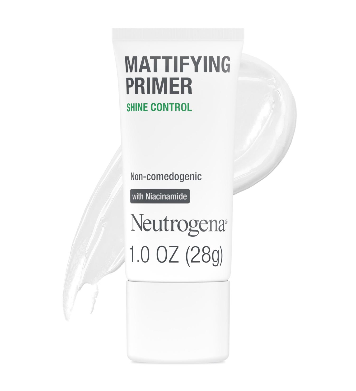 Neutrogena Mattifying Primer with Shine Control - Lightweight Pore Blurring Face Primer with Niacinamide | 1 oz - Perfect for Smooth Shine-Free Skin - Buy Online on GoSupps.com