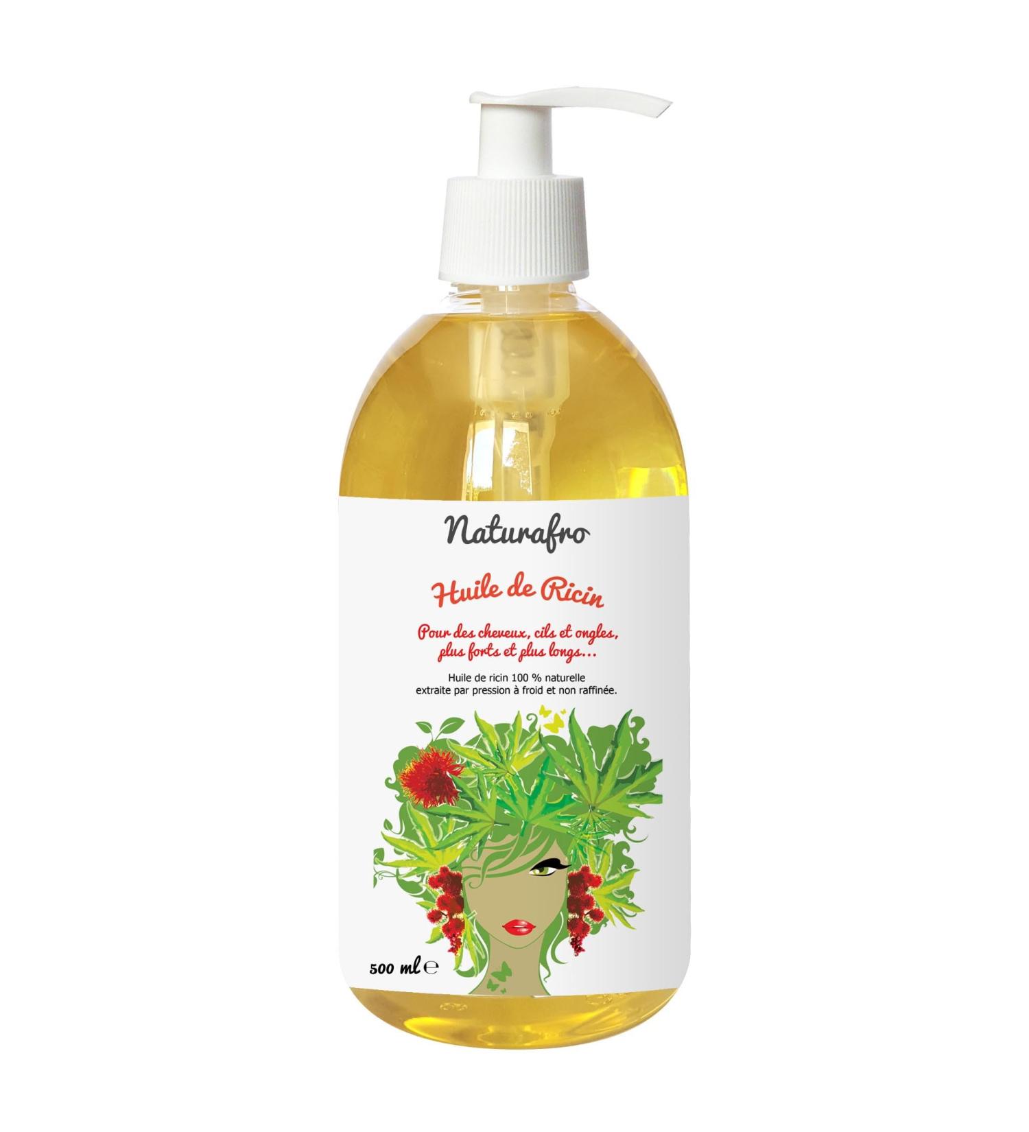 Huile de ricin pour cheveux - 500 ml Bouchon visser