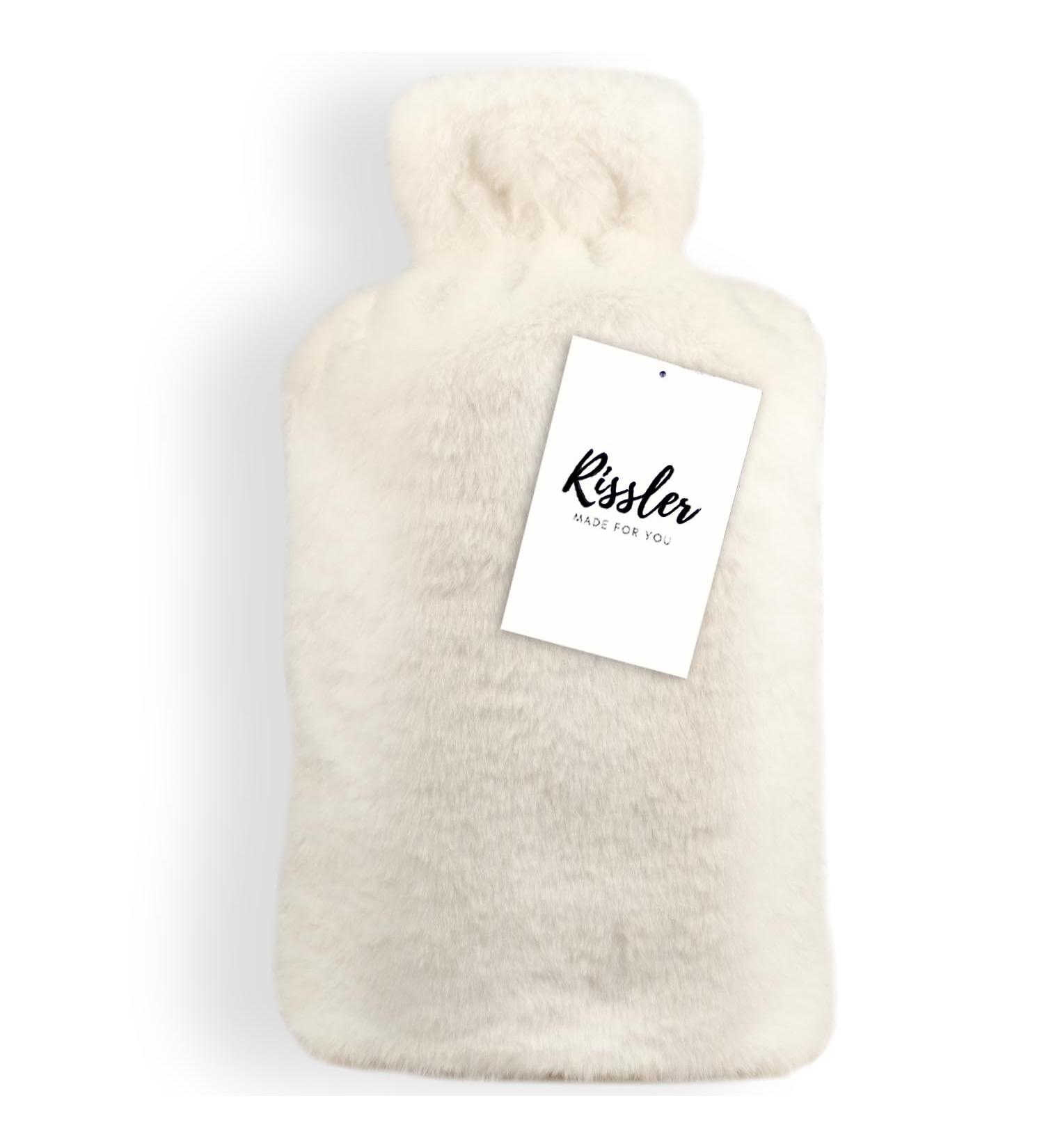 Buy Rissler Premium 2L Heat Bottle with Soft Cover | Natural Rubber Hot Water Bottle - Perfect for Winter & Christmas - Buy Online on GoSupps.com