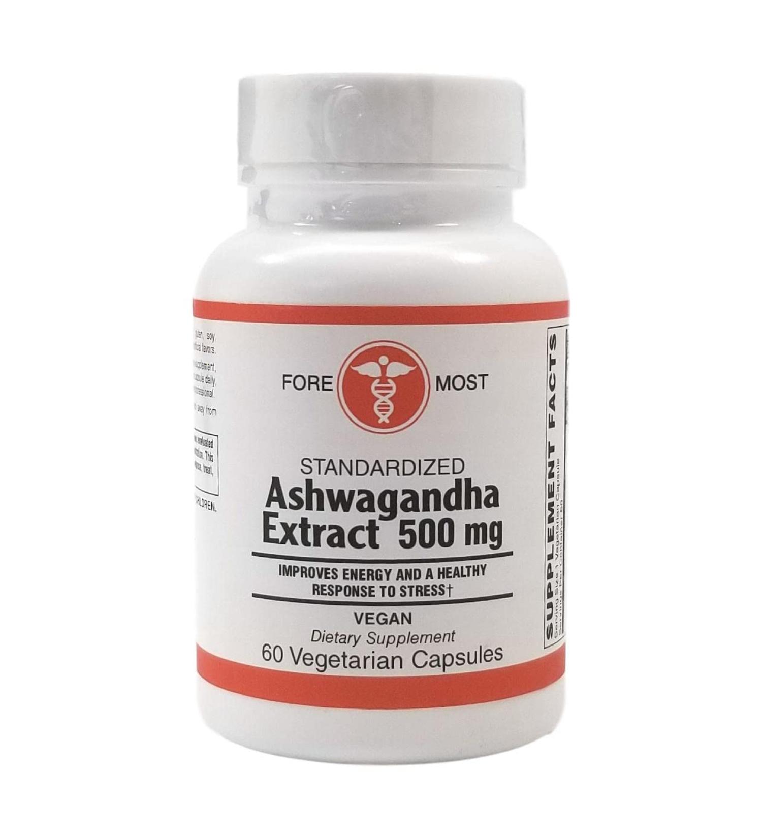 Holistic Health International LLC ASHWAGANDHA Extract 60 Vegetarian Capsules