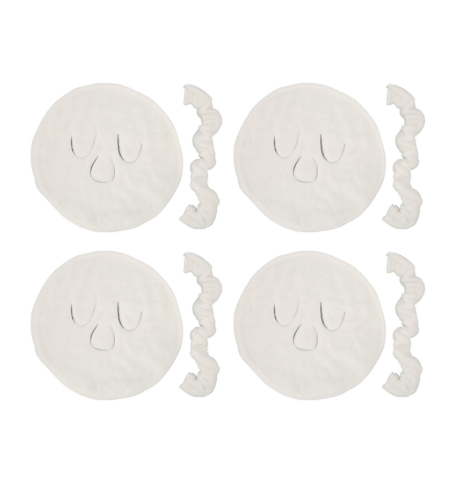 Hot Compress Face Cloth Masks - 4 Pack Microfiber Beauty Towels for Swelling Relief - Buy Online on GoSupps.com