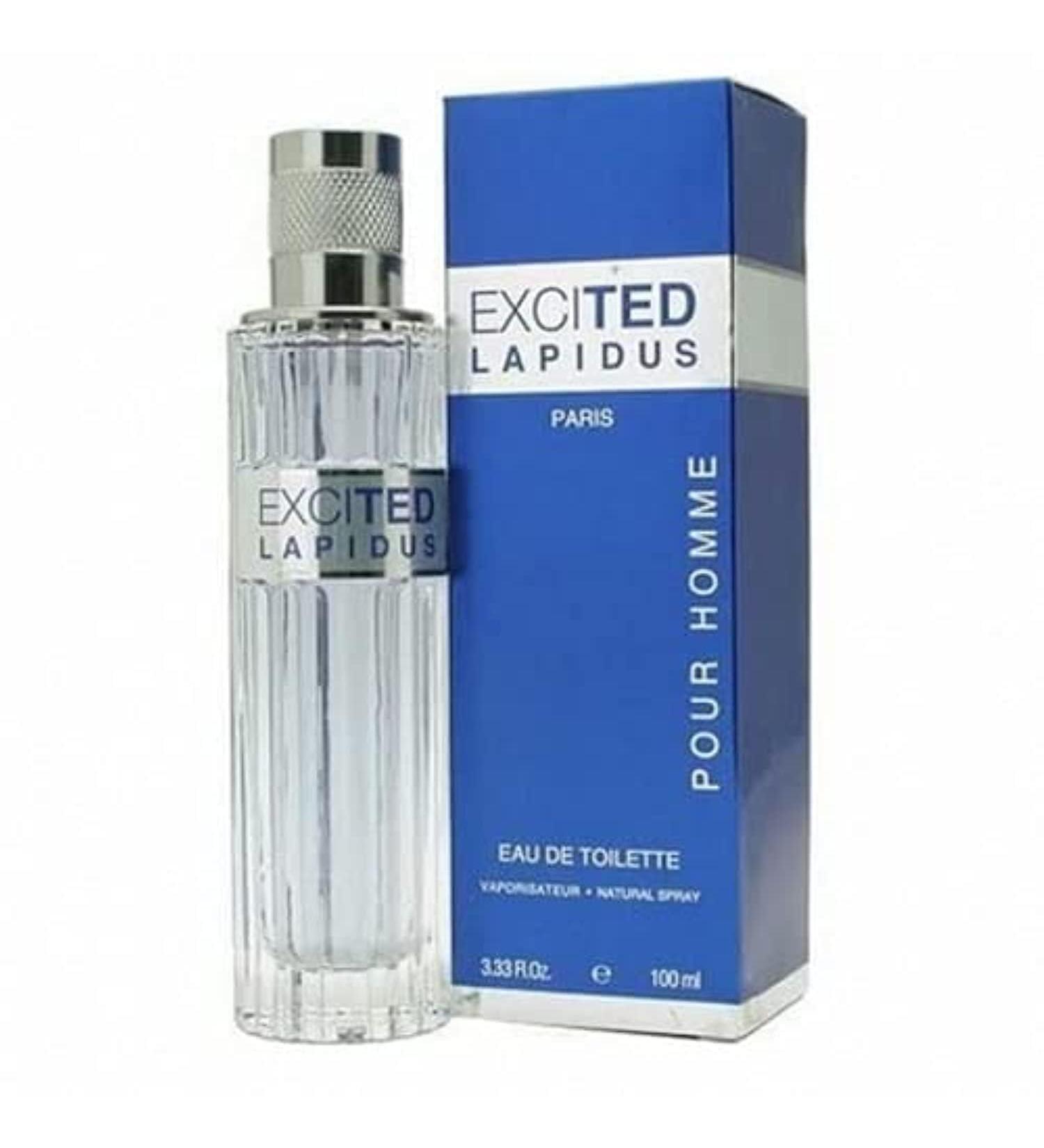Excited By Ted Lapidus For Men. Eau De Toilette Spray 3.3 oz