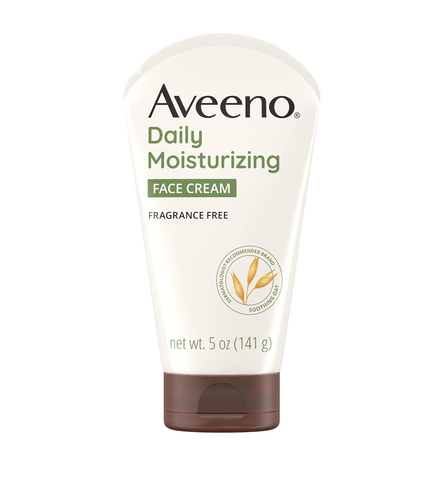 Aveeno Daily Moisturizing Prebiotic Oat Face Cream - 24H Moisture for Dry Skin, 5 oz - Buy Online on GoSupps.com