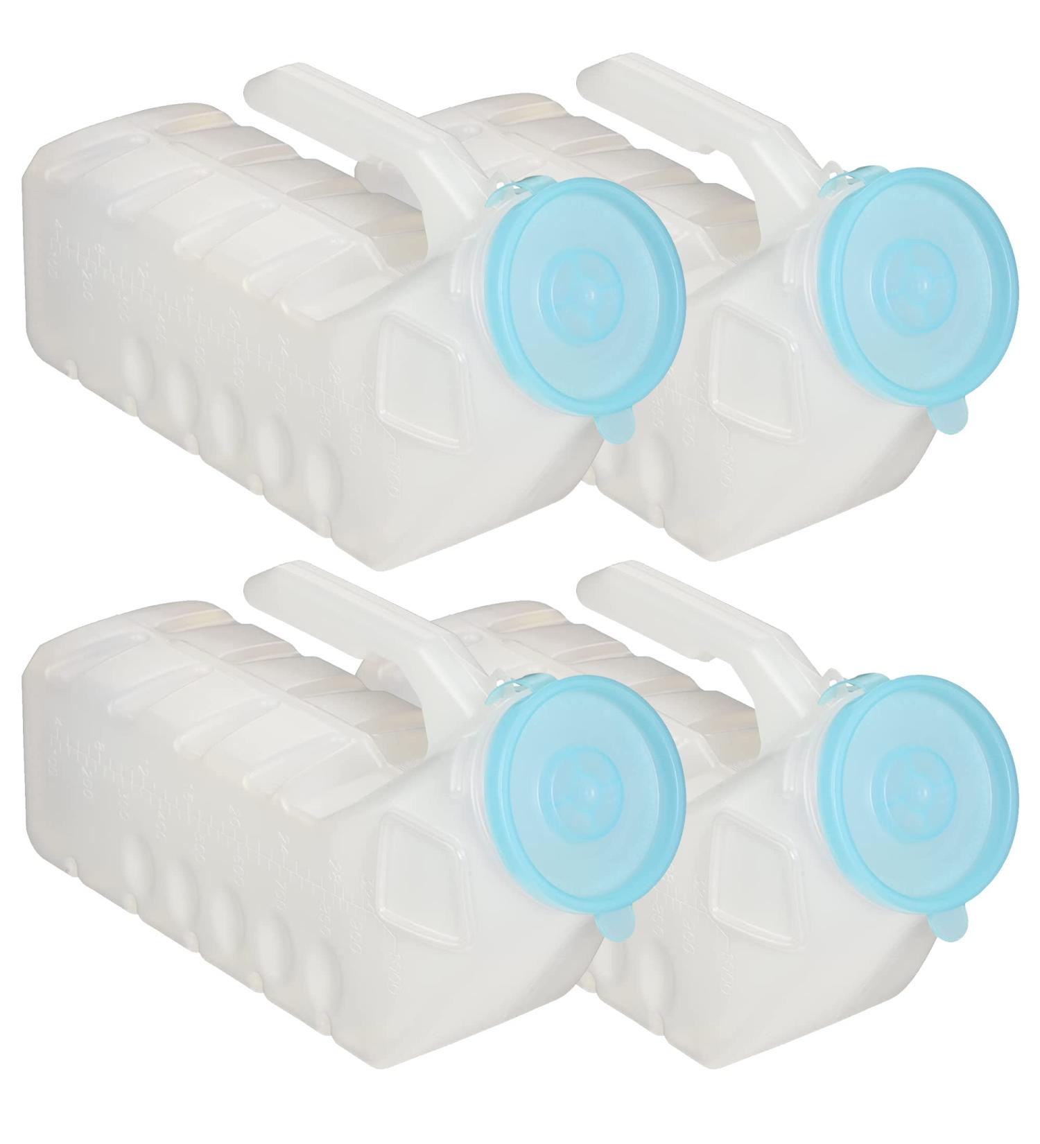 MedVance Glow in The Dark Spill Proof Urinals for Men 1000ml (4 Pack) - Buy Online on GoSupps.com