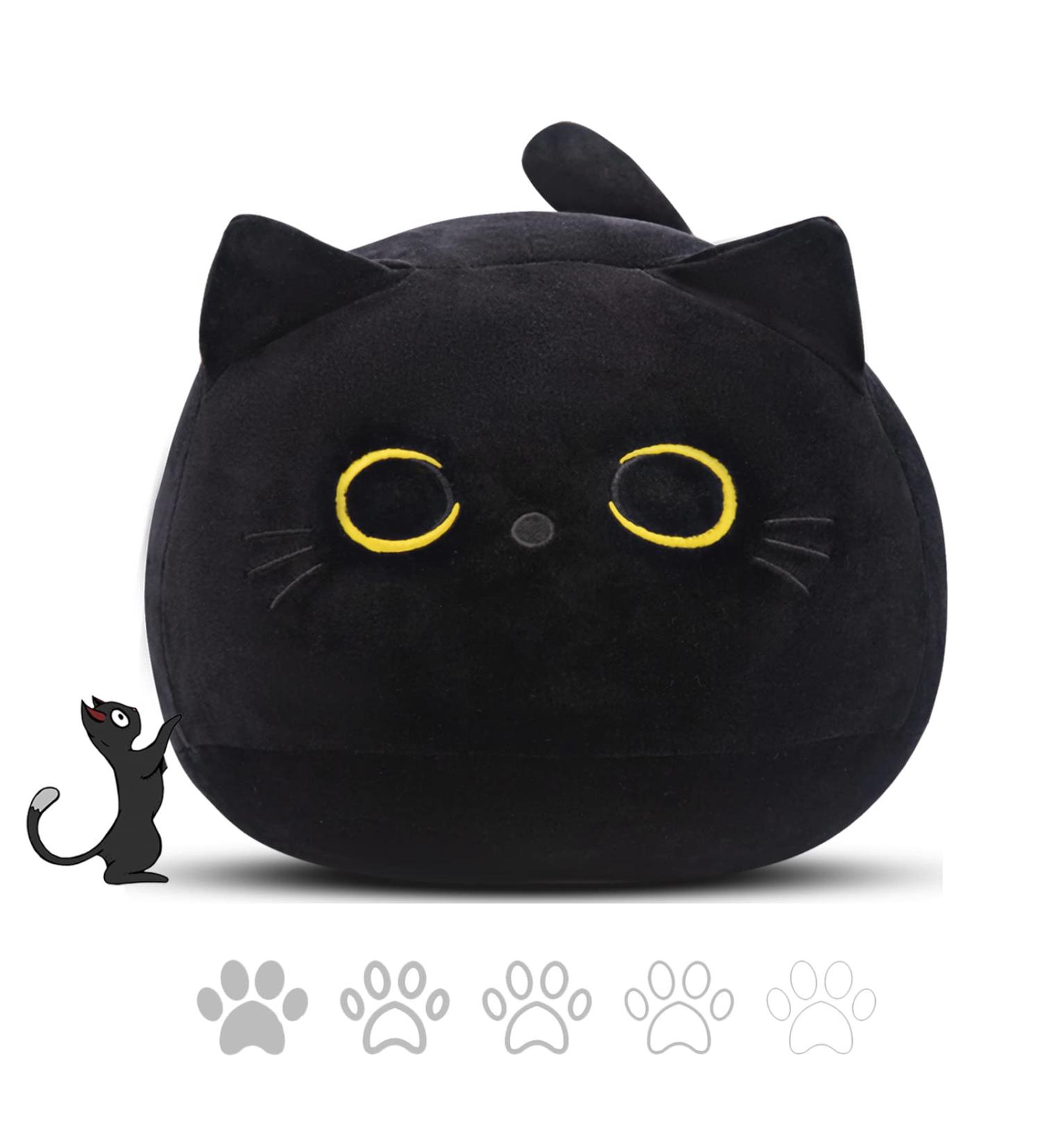 Tocwick 40 28cm Black Cat Plush Toy - Cute Stuffed Animal Gift for Home Decor - Buy Online on GoSupps.com